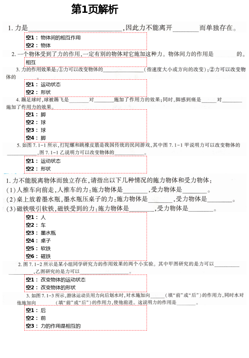 2021年基礎訓練八年級物理下冊教科版大象出版社 第1頁