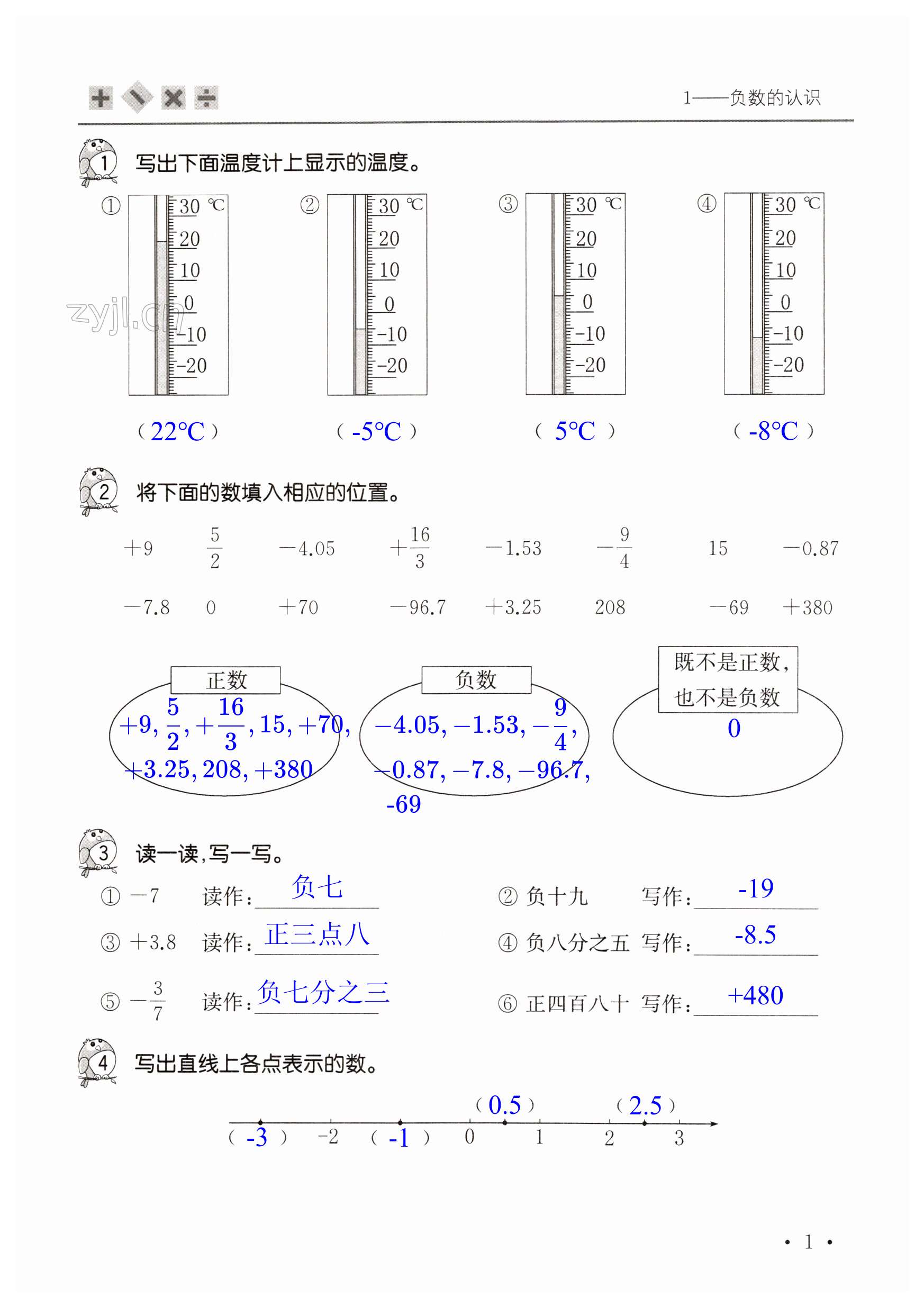 2023年口算活頁六年級數(shù)學下冊人教版 第1頁