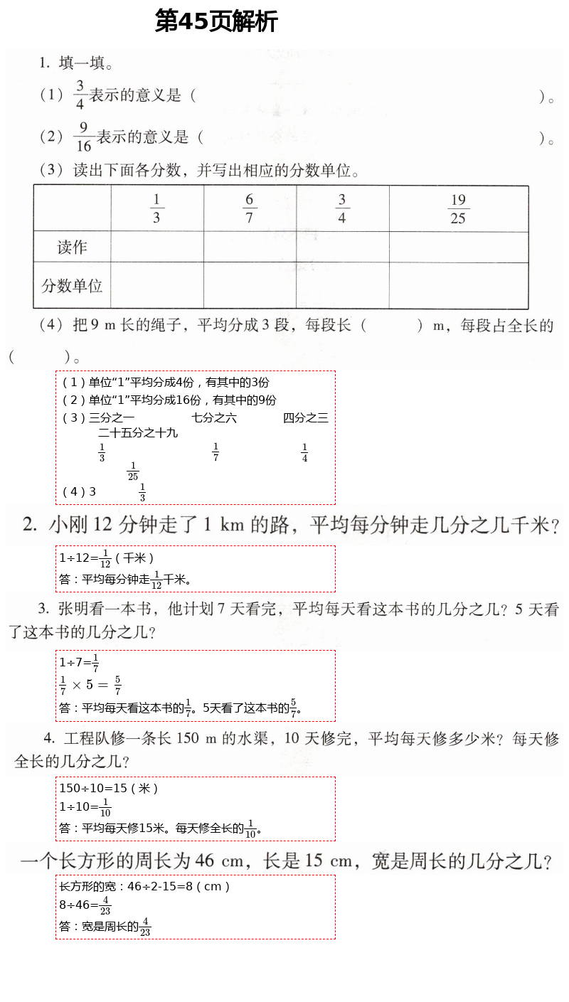 2021年口算應(yīng)用題天天練五年級(jí)下冊(cè)人教版 第45頁(yè)