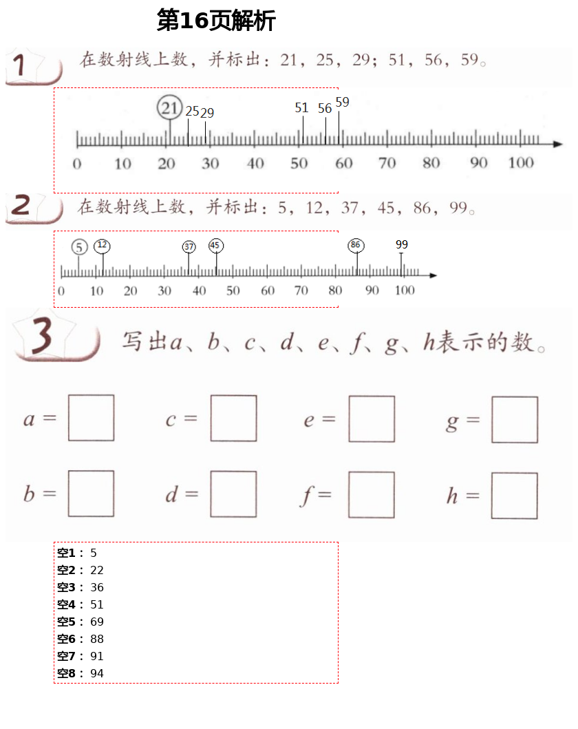 2021年數(shù)學(xué)練習(xí)部分一年級(jí)第二學(xué)期滬教版54制 第16頁