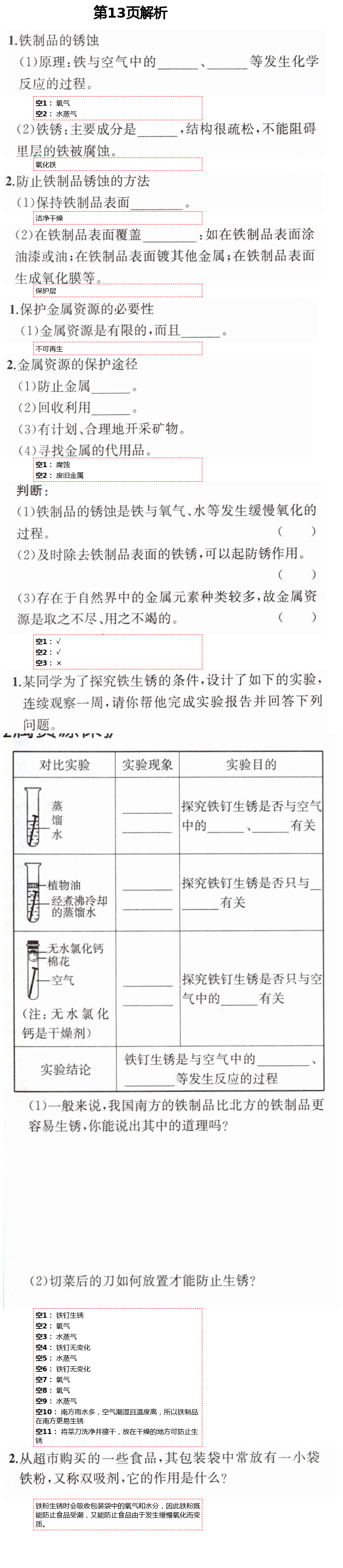 2021年人教金學(xué)典同步解析與測評九年級化學(xué)下冊人教版重慶專版 第13頁