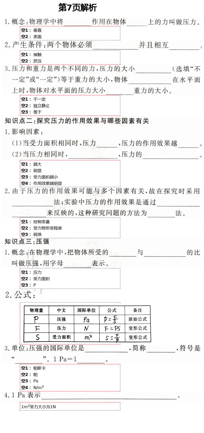 2021年初中物理練習(xí)加過(guò)關(guān)八年級(jí)下冊(cè)滬科版 第7頁(yè)