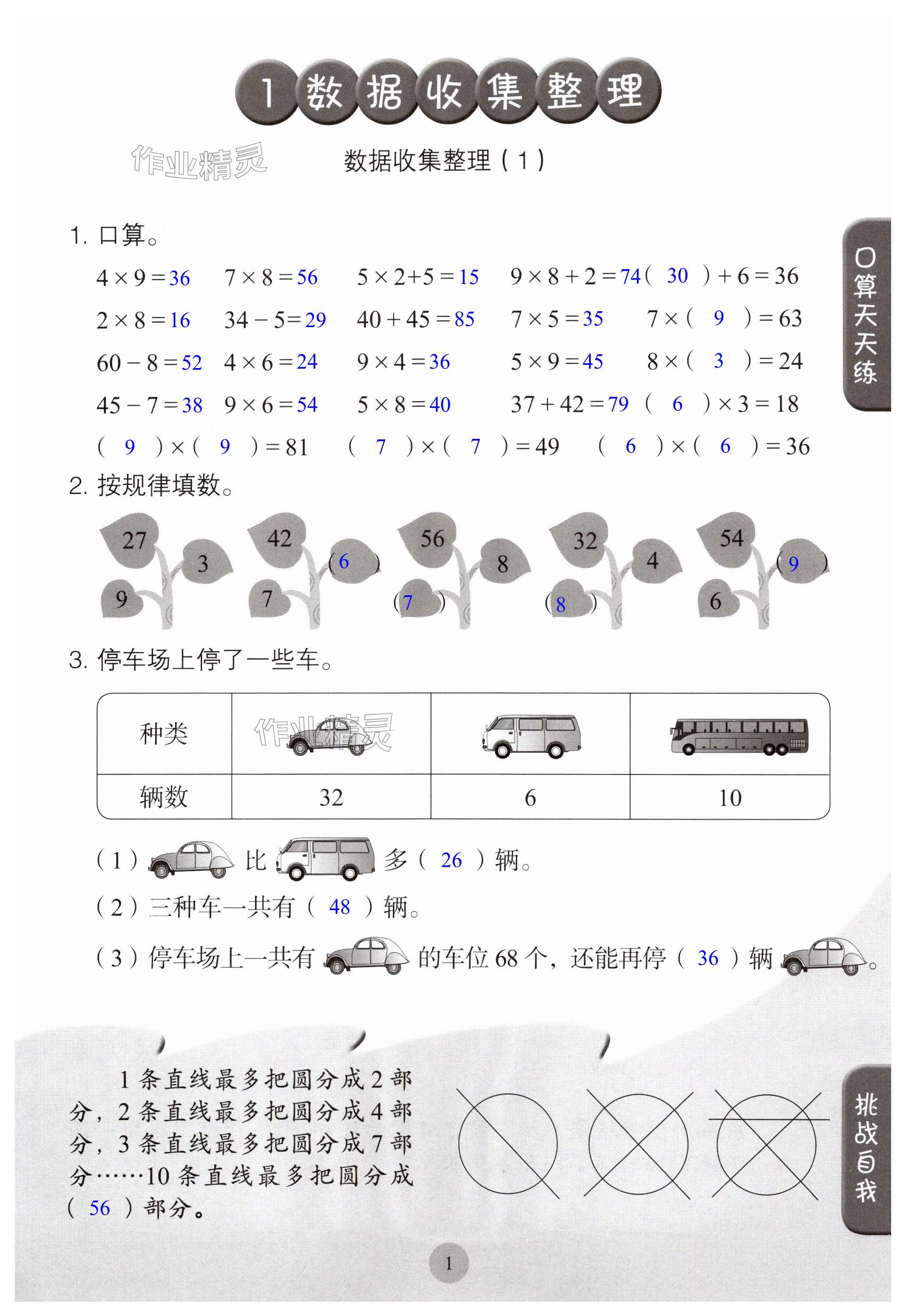 2024年同步口算練習(xí)冊二年級數(shù)學(xué)下冊人教版 第1頁