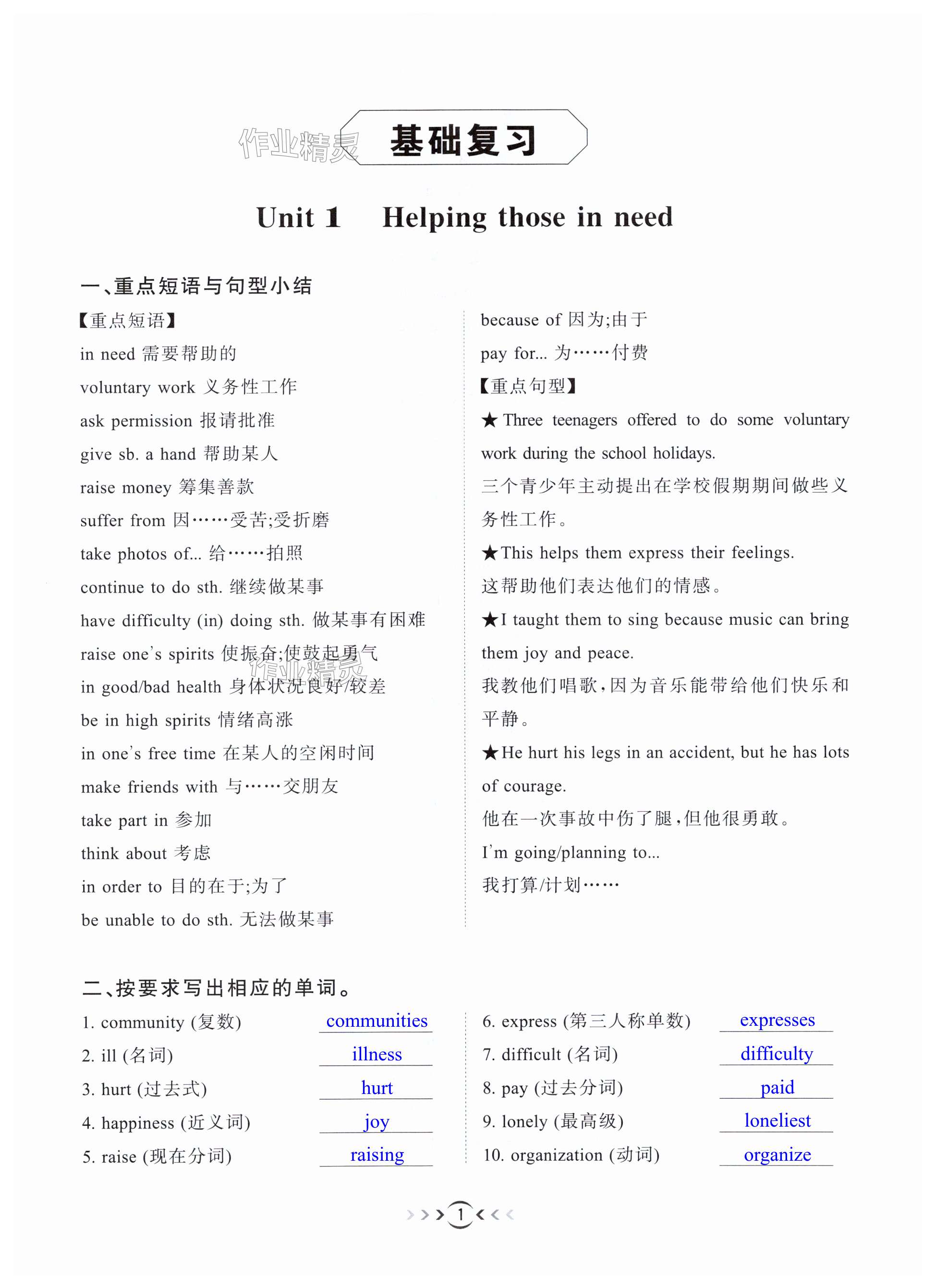 2025年啟思學(xué)典暑假作業(yè)本八年級(jí)英語滬教版 第1頁