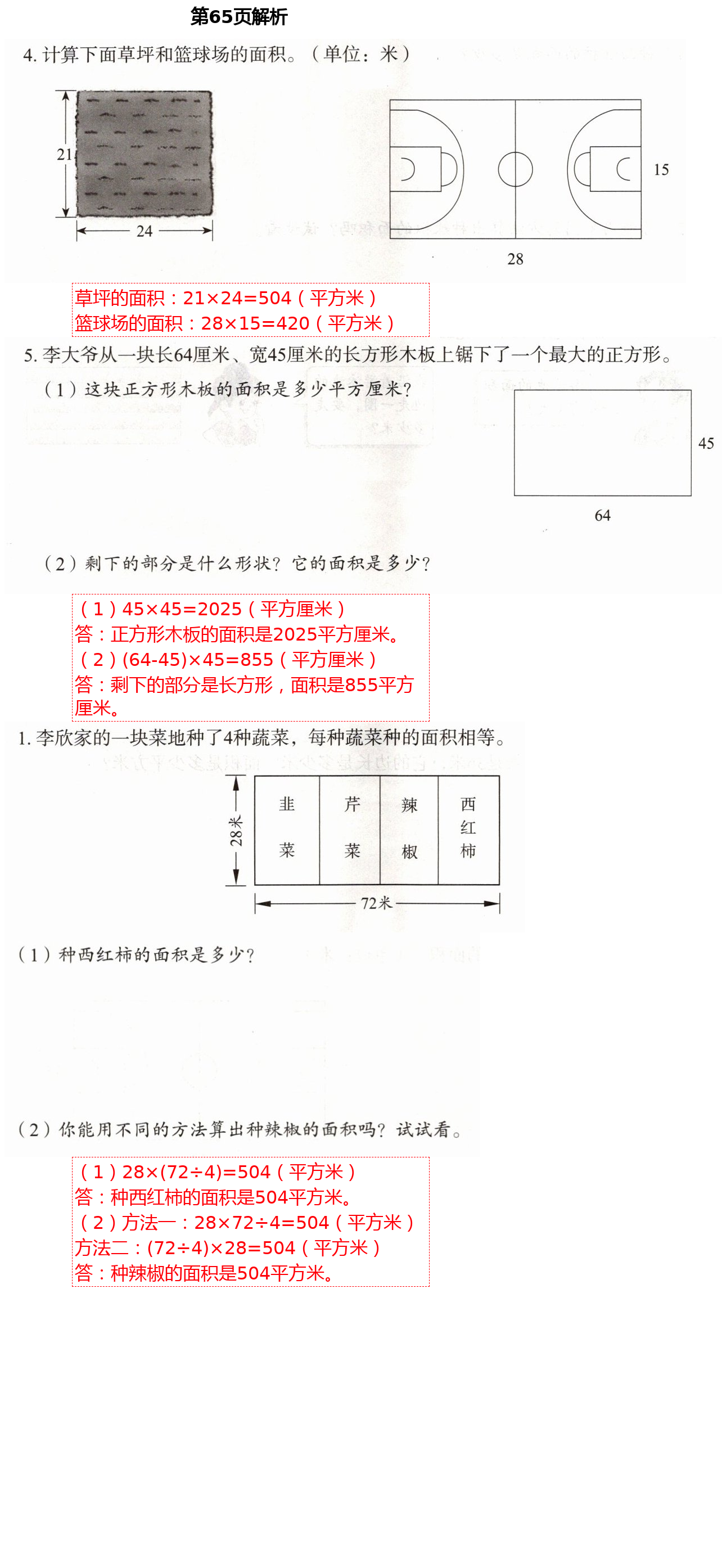 2021年同步練習(xí)冊三年級數(shù)學(xué)下冊人教版山東教育出版社 參考答案第9頁