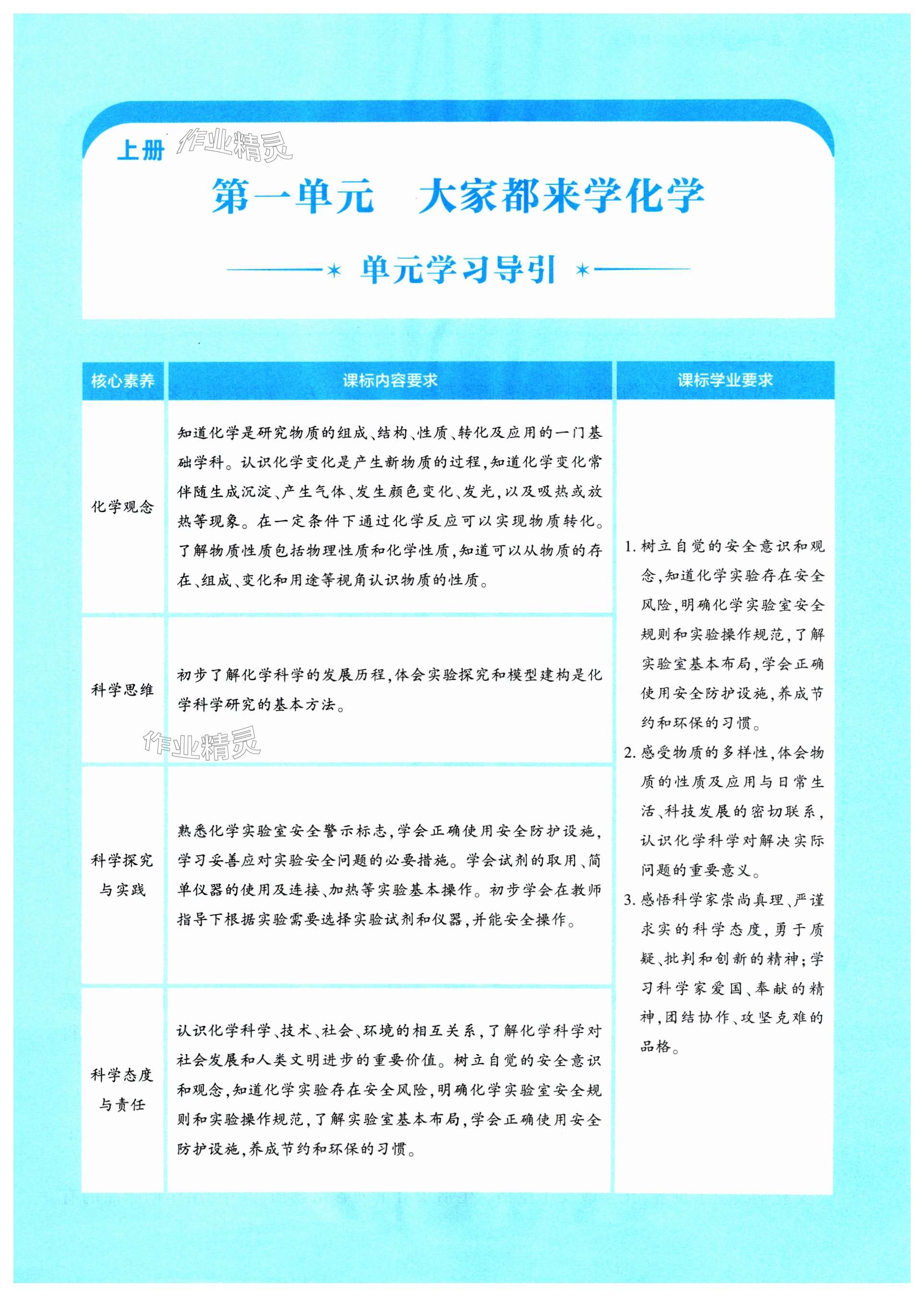 2024年基础训练大象出版社九年级化学全一册科学版 第1页