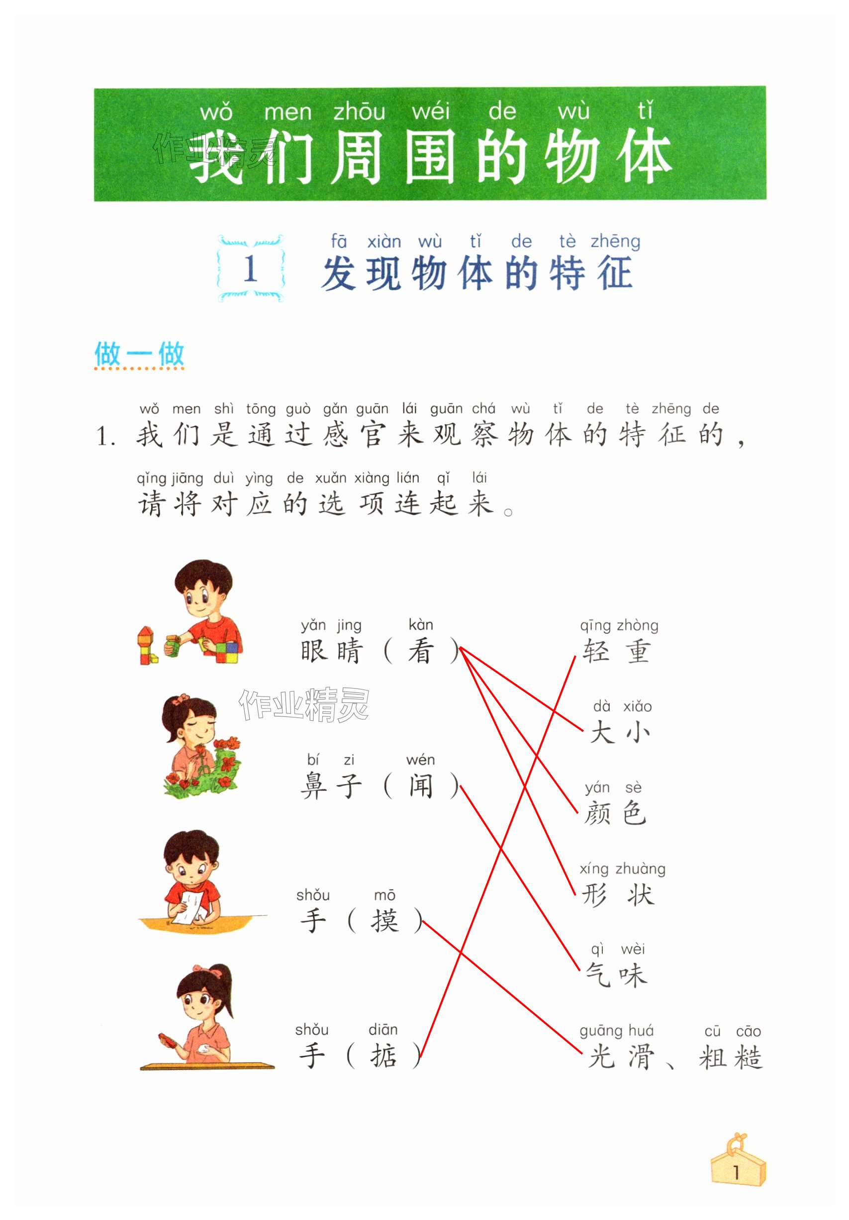 2024年知识与能力训练一年级科学下册教科版 第1页