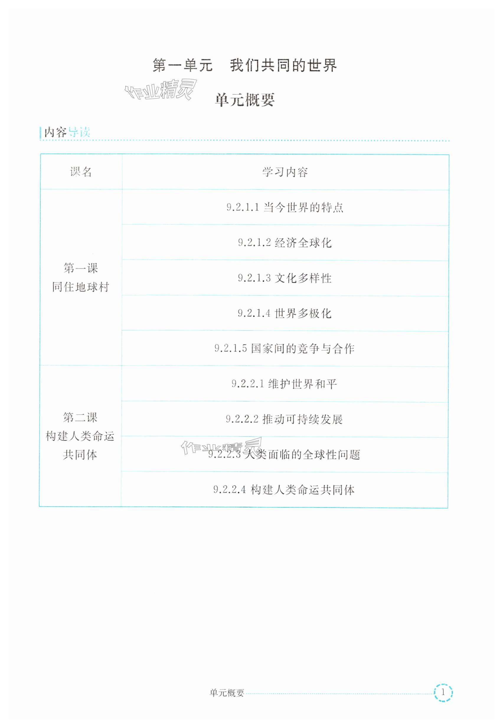 2024年练习部分九年级道德与法治第二学期人教版54制 第1页