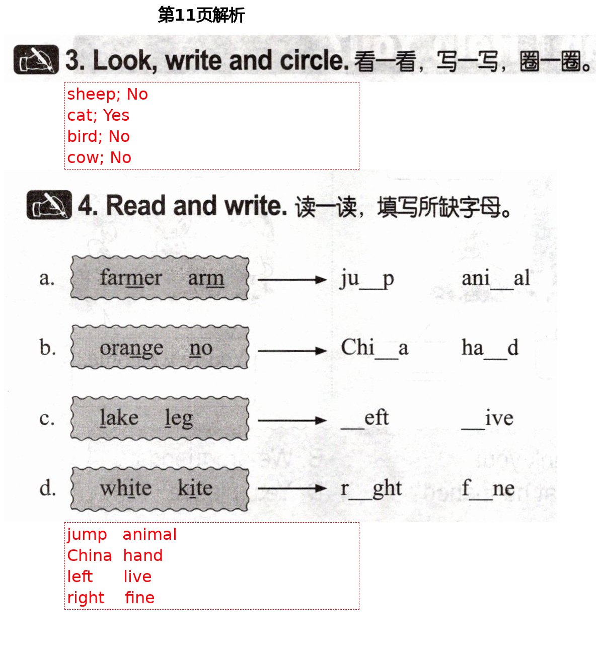 2021年英語配套練習(xí)與檢測(cè)三年級(jí)下冊(cè)冀教版 第11頁