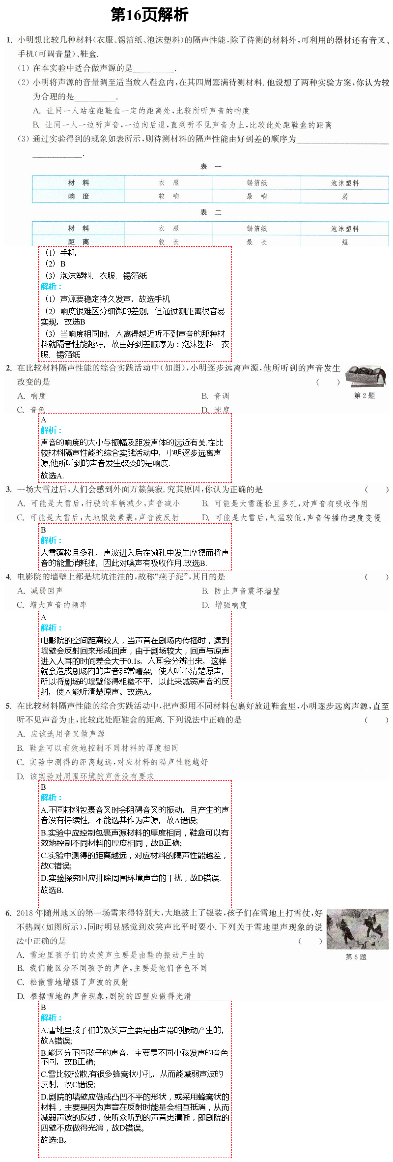 2021年通城學(xué)典課時(shí)作業(yè)本八年級(jí)物理上冊(cè)蘇科版江蘇專(zhuān)版 參考答案第28頁(yè)