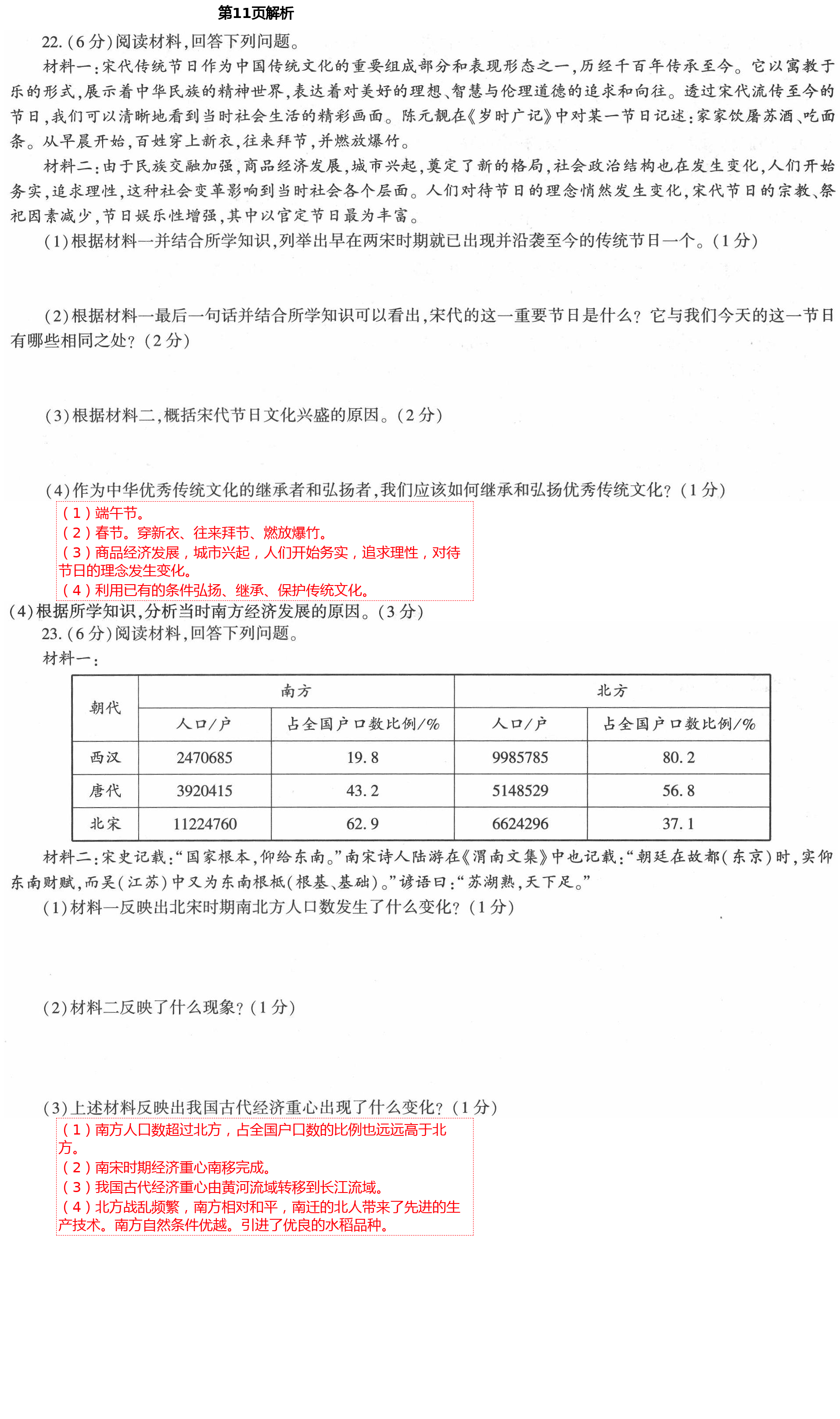 2021年新课标节节高单元评价与阶段月考试卷七年级历史下册人教版 第11页