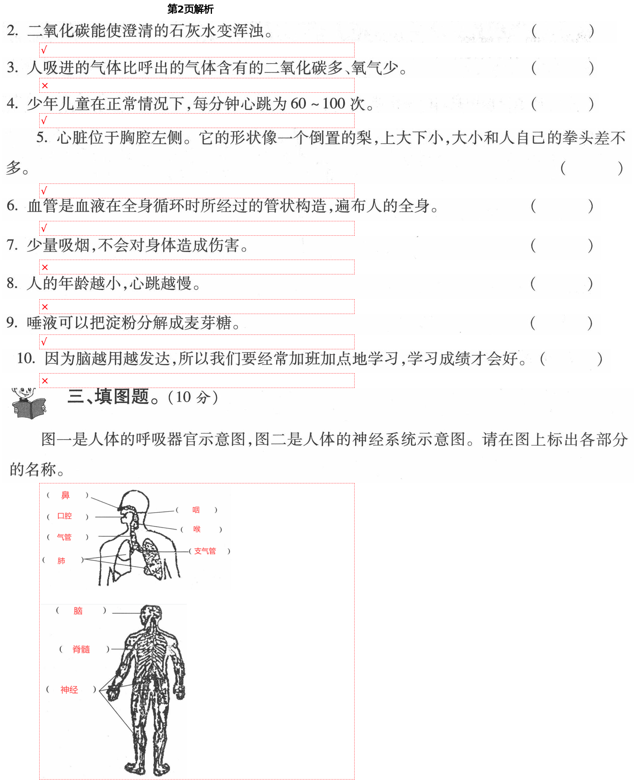 2021年單元自測試卷五年級科學(xué)下學(xué)期青島版 第2頁