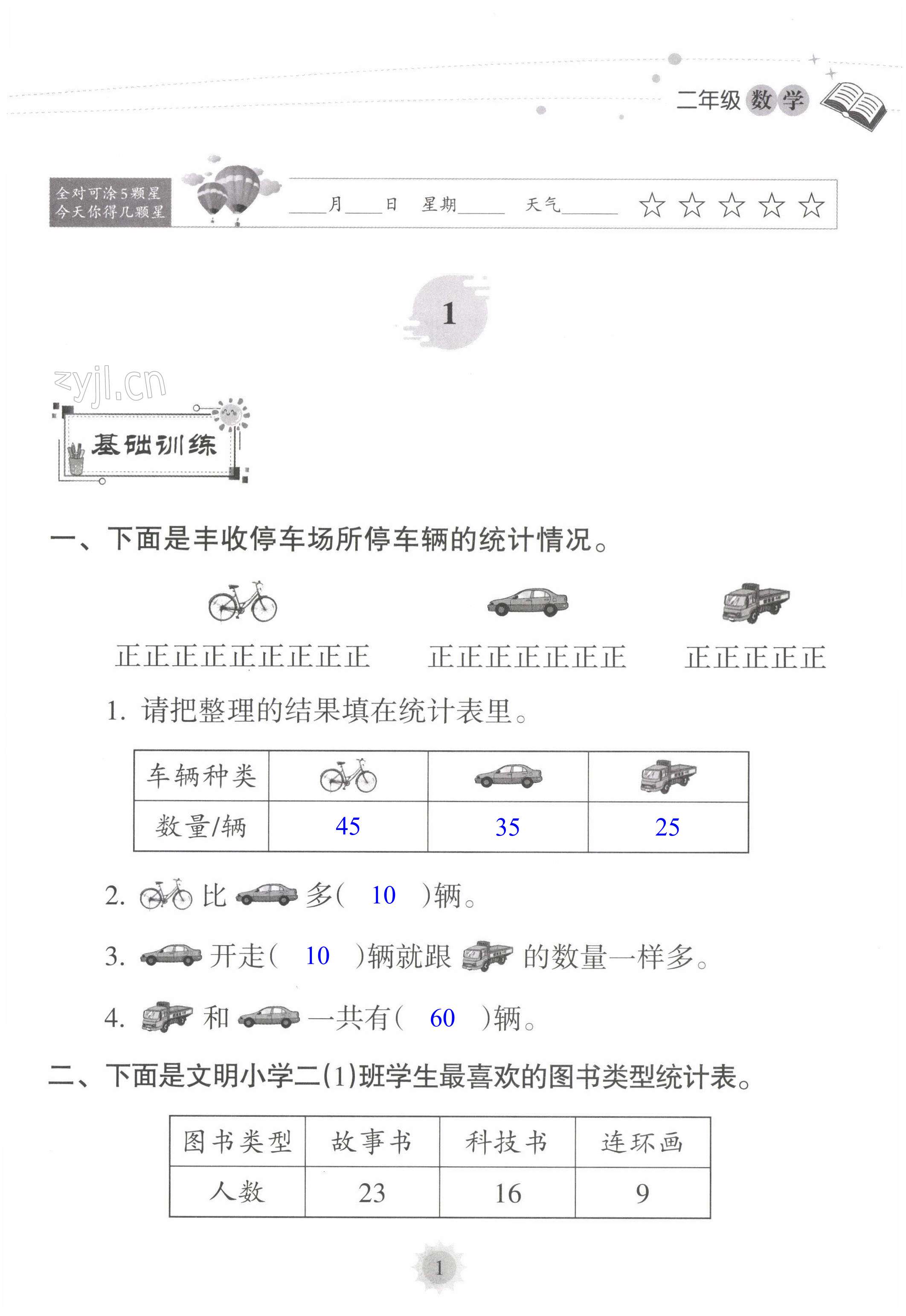 2022年暑假乐园海南出版社二年级数学人教版 第1页