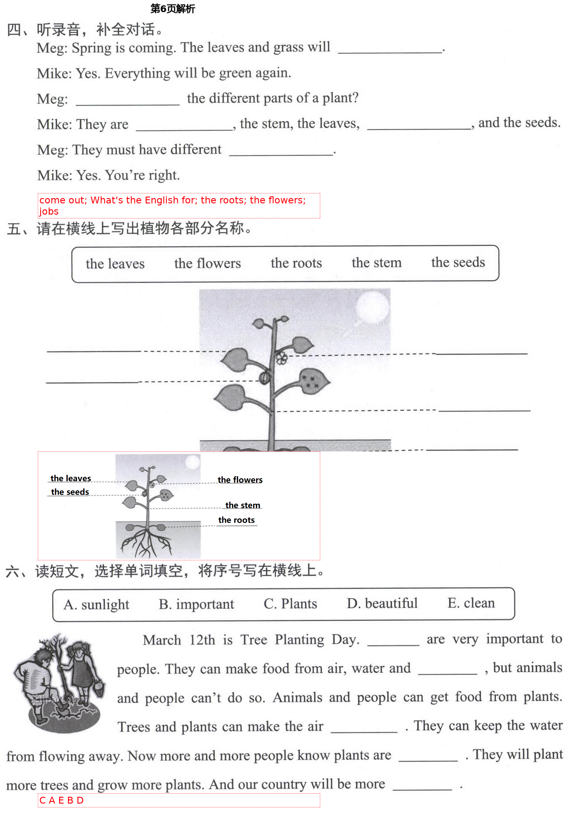 2021年形成性自主評(píng)價(jià)五年級(jí)英語(yǔ)下冊(cè)北京課改版 第6頁(yè)