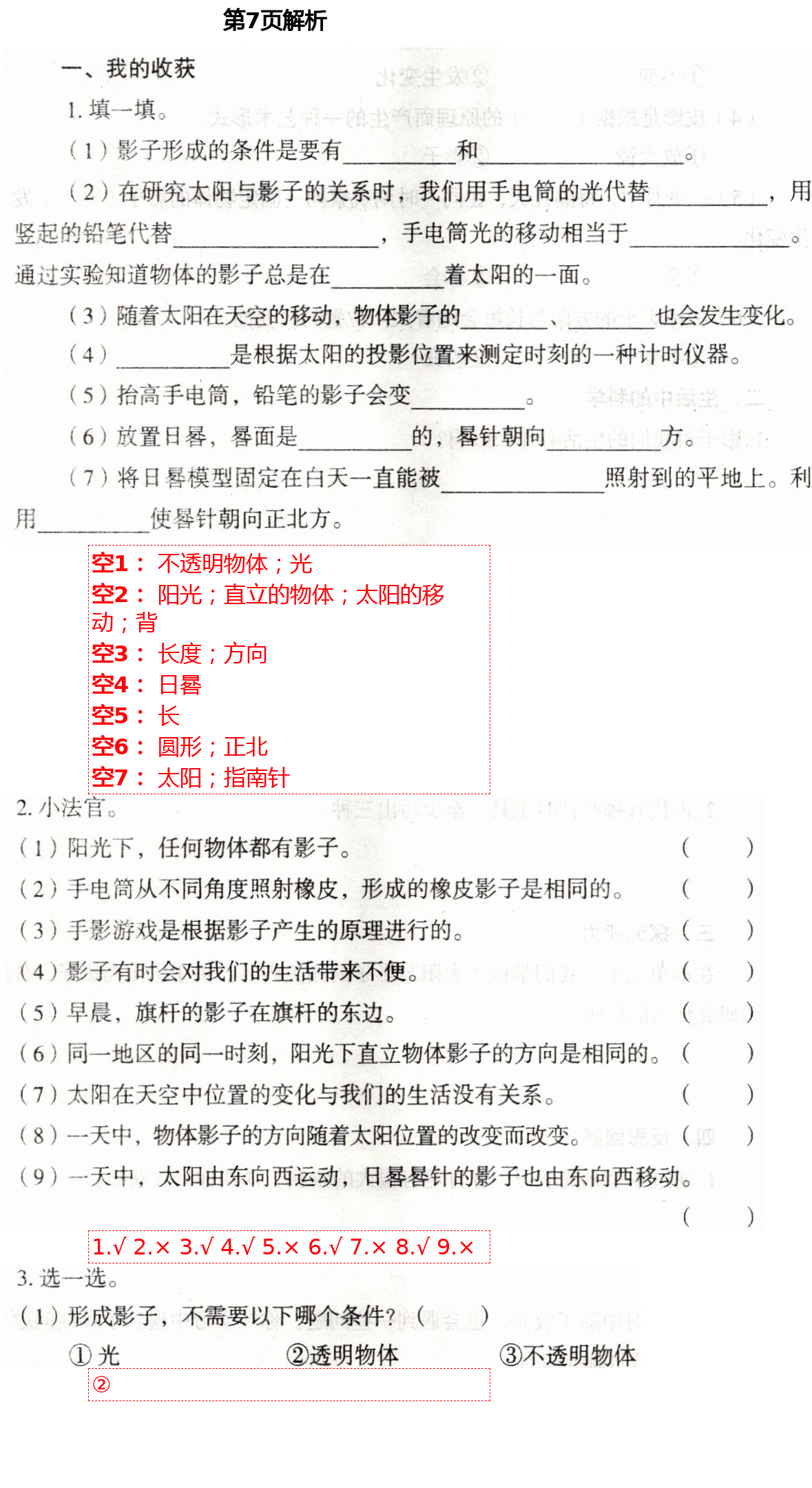 2021年自主學(xué)習(xí)指導(dǎo)課程三年級科學(xué)下冊青島版 第7頁