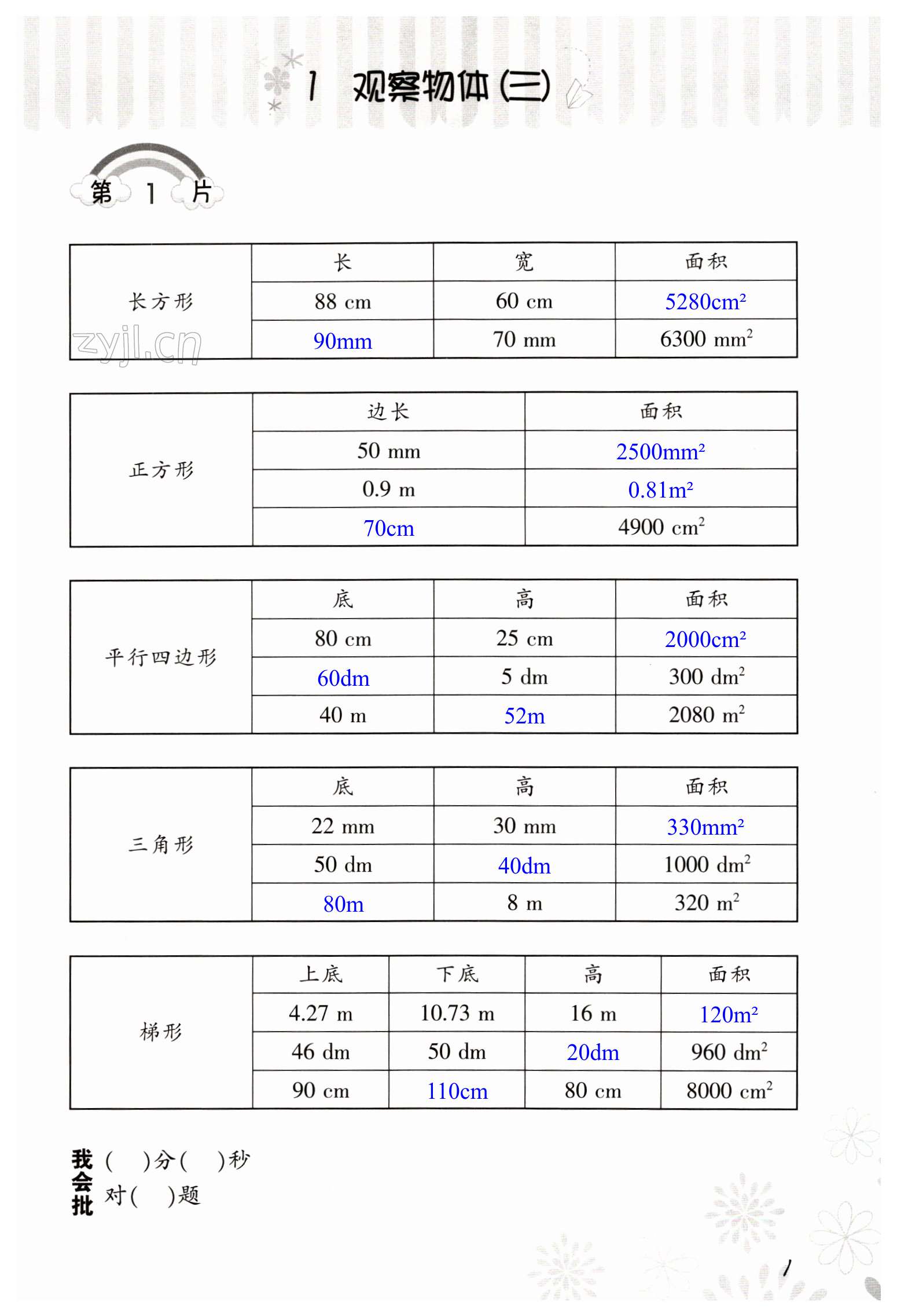 2023年口算训练五年级数学下册人教版 第1页