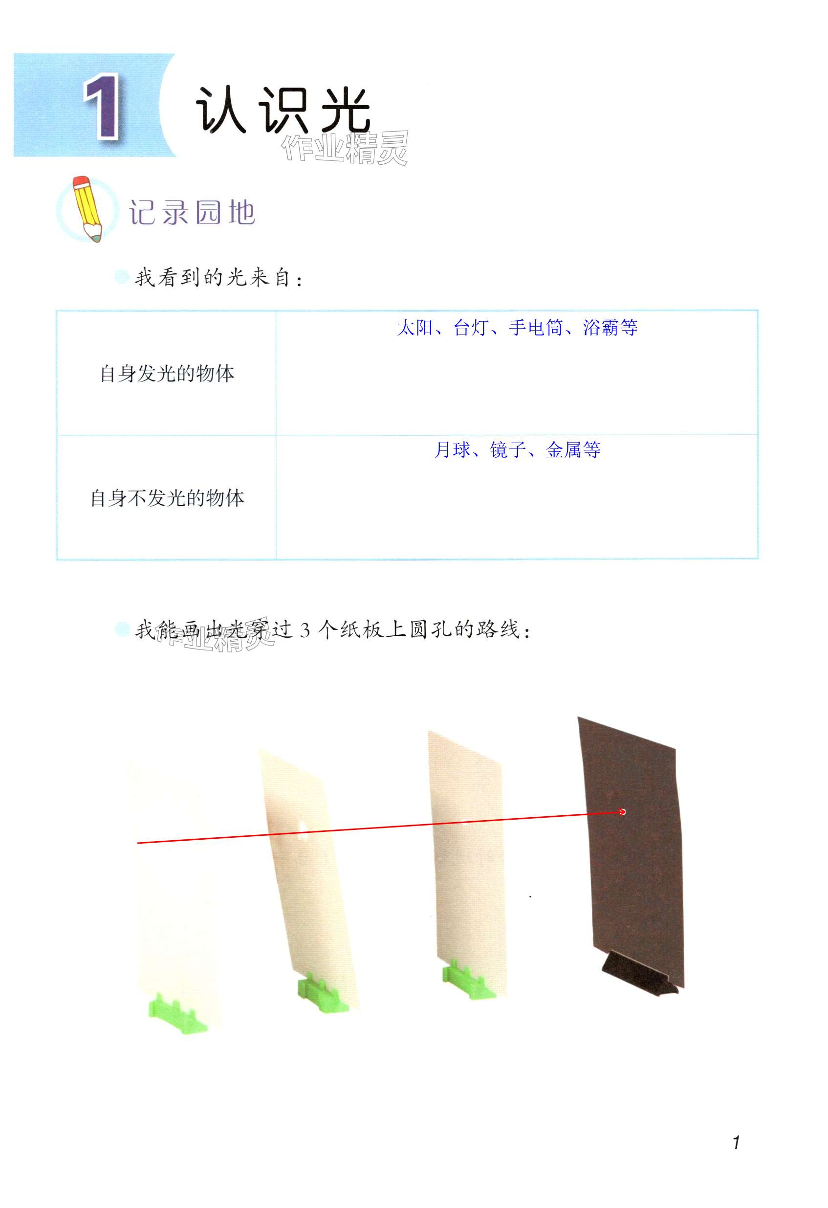 2024年學(xué)生活動(dòng)手冊(cè)五年級(jí)科學(xué)上冊(cè)青島版 第1頁(yè)