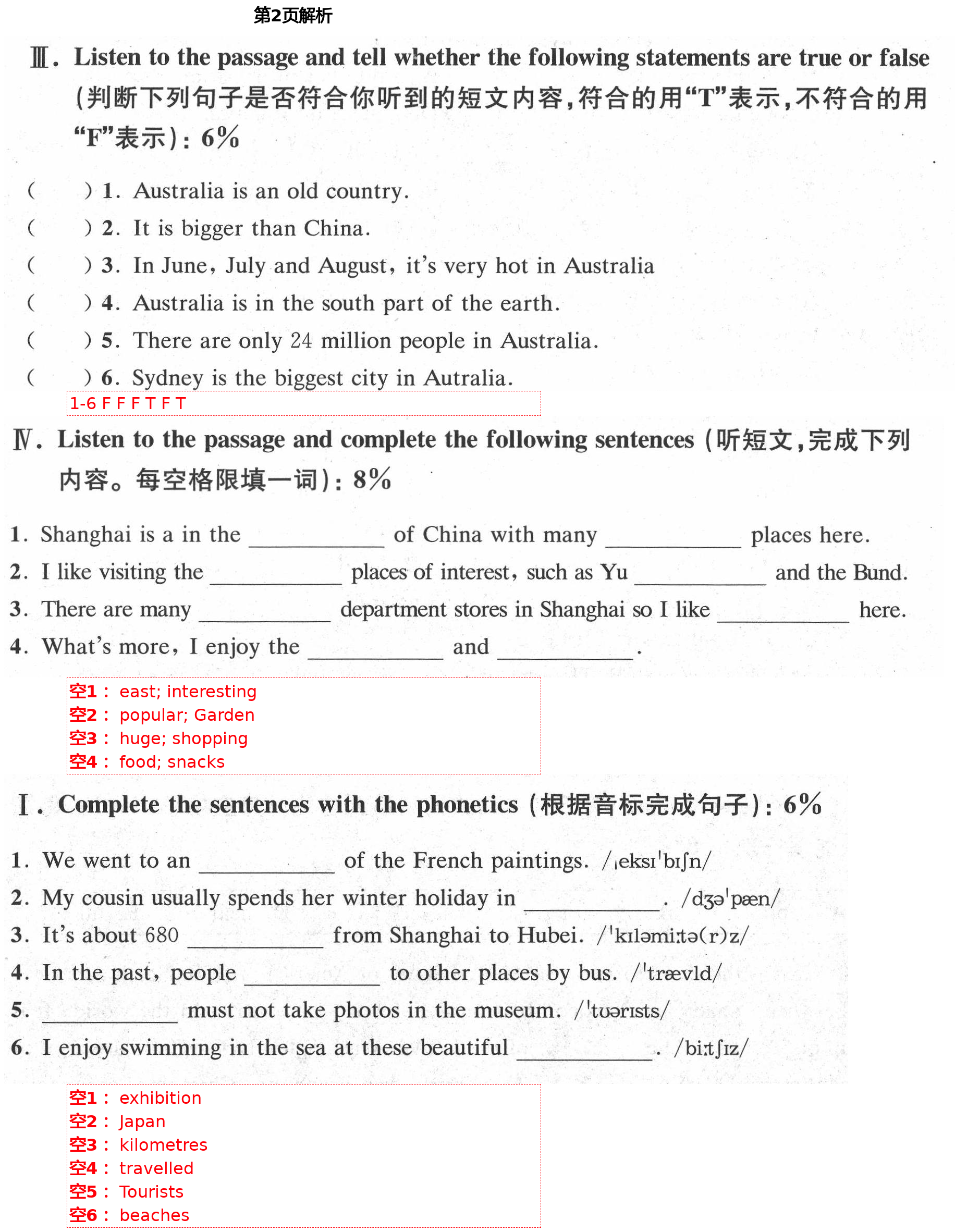 2021年優(yōu)學先導教學與測評六年級英語下冊滬教版54制 第2頁