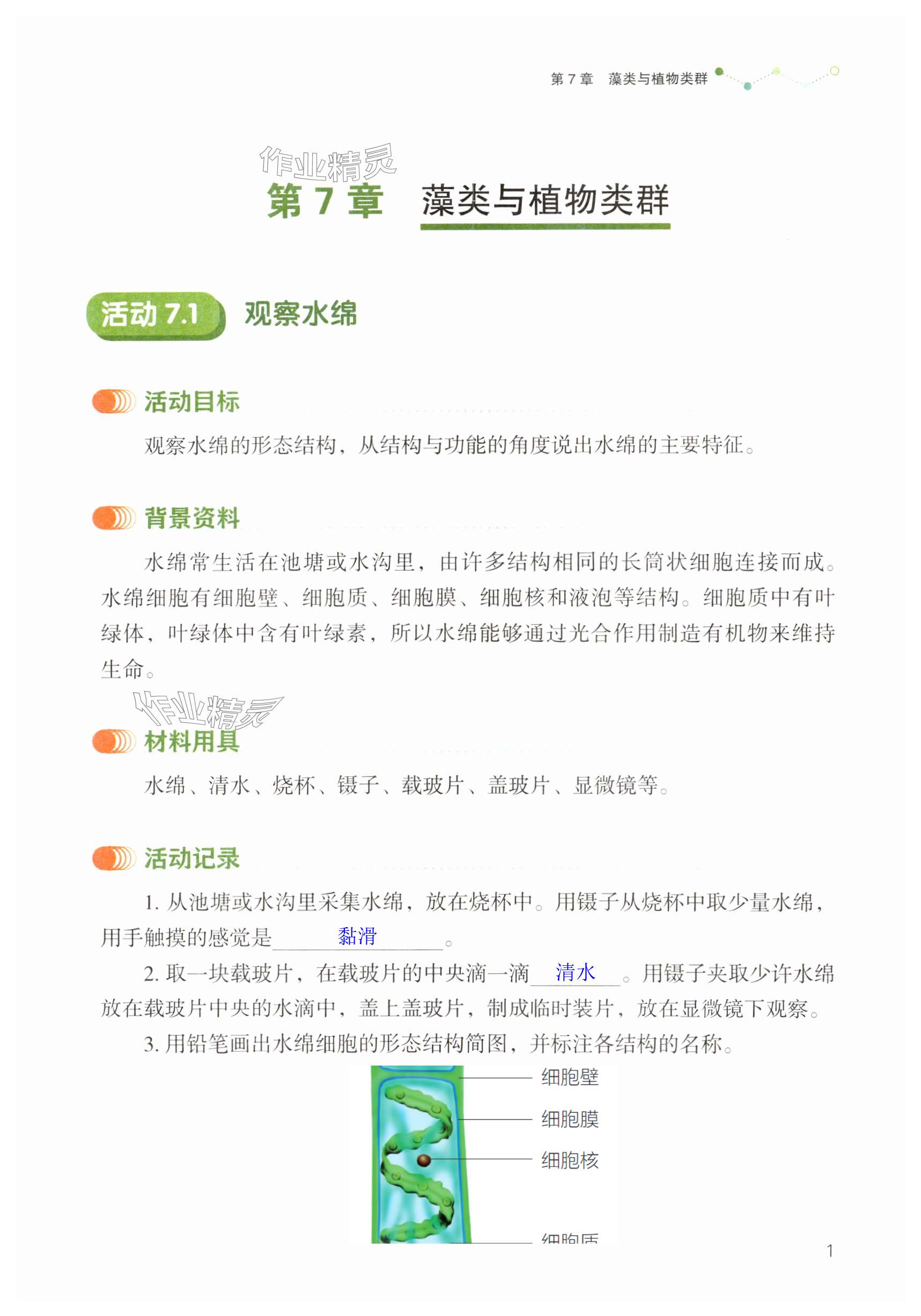 2025年生物學(xué)實驗七年級下冊蘇科版 第1頁