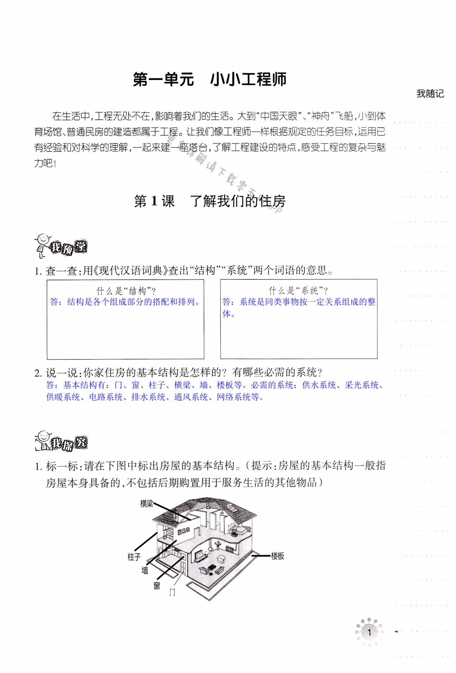 2022年导学新作业六年级科学下册教科版 第1页