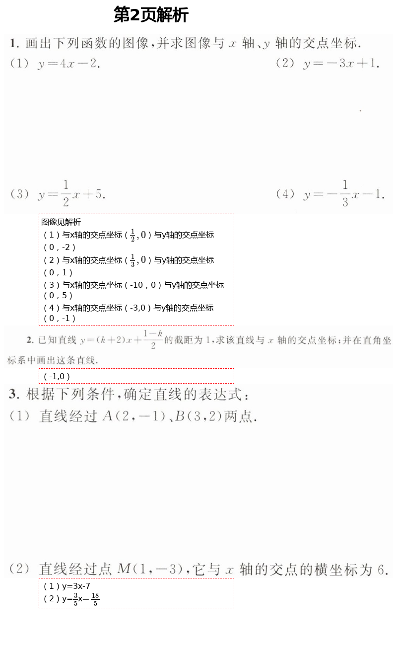 2021年數(shù)學(xué)練習(xí)部分八年級(jí)第二學(xué)期滬教版54制 第2頁(yè)