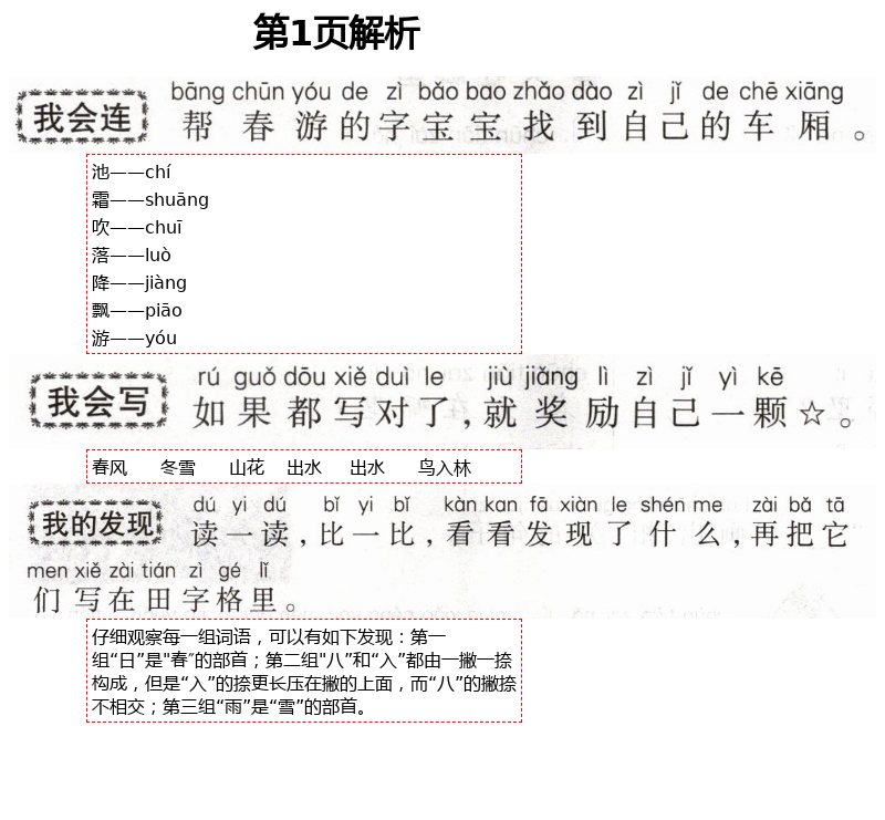 2021年自主學(xué)習(xí)指導(dǎo)課程一年級(jí)語文下冊(cè)人教版 第1頁