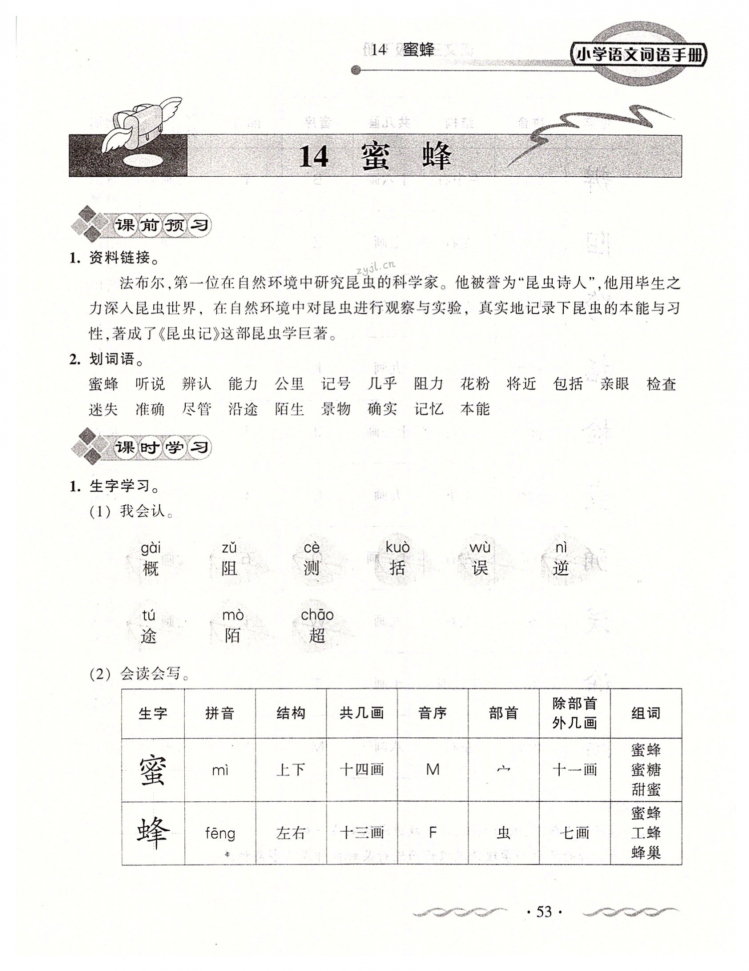 2022年小學(xué)語文詞語手冊三年級下冊人教版開明出版社 第53頁