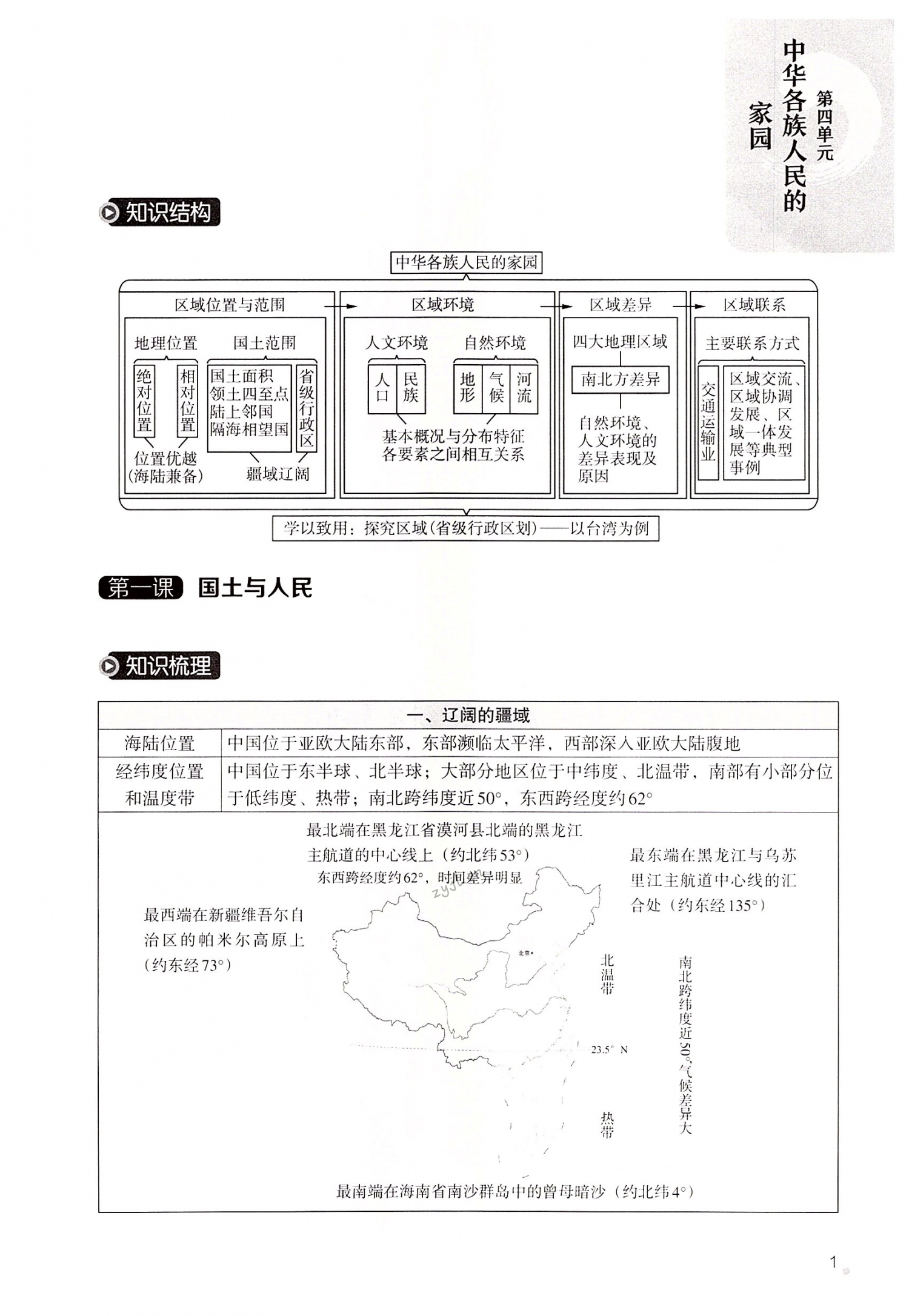 2022年精編精練浙江教育出版社八年級地理下冊人教版 第1頁