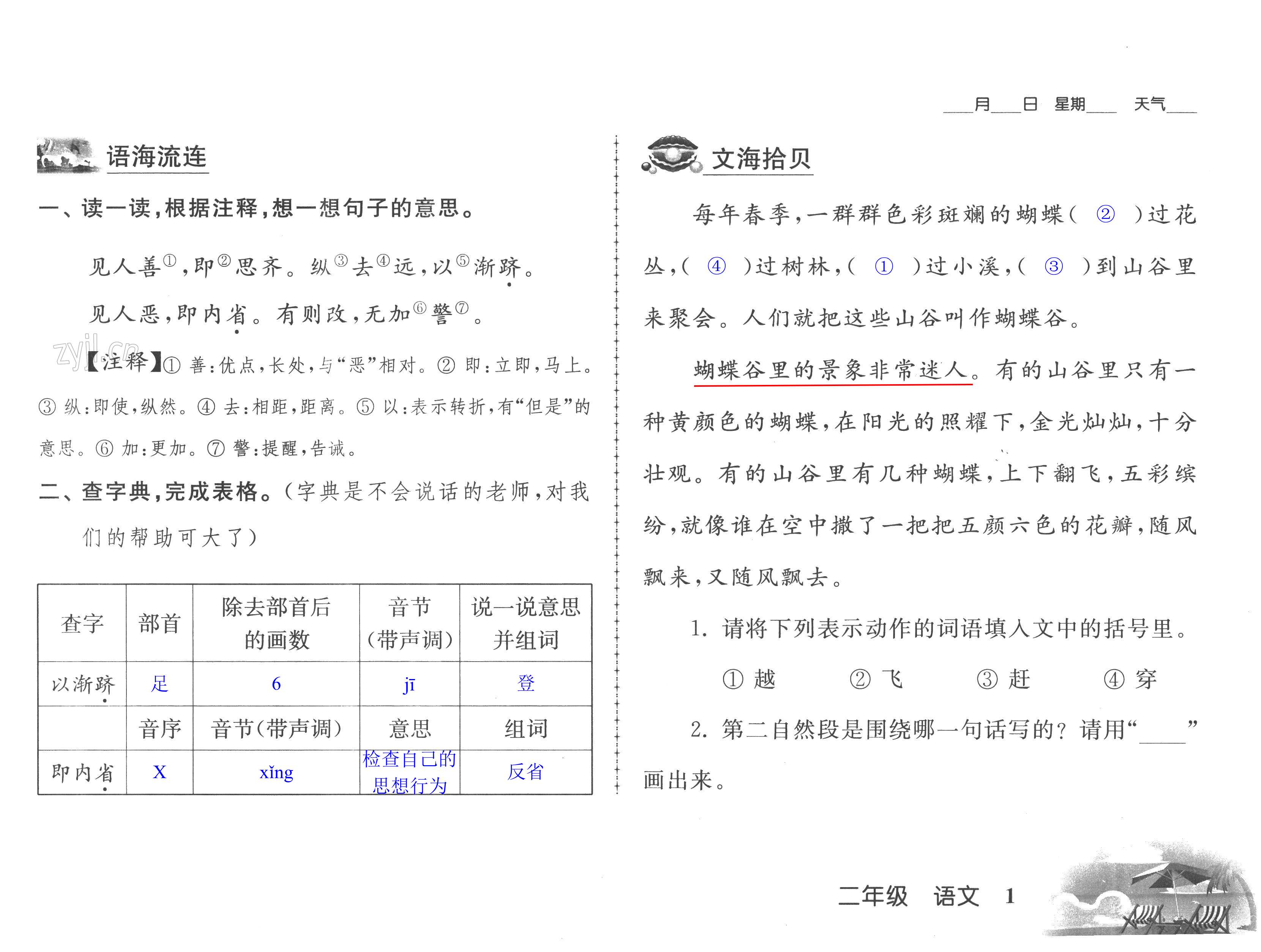 2022年愉快的暑假二年級南京出版社 第1頁