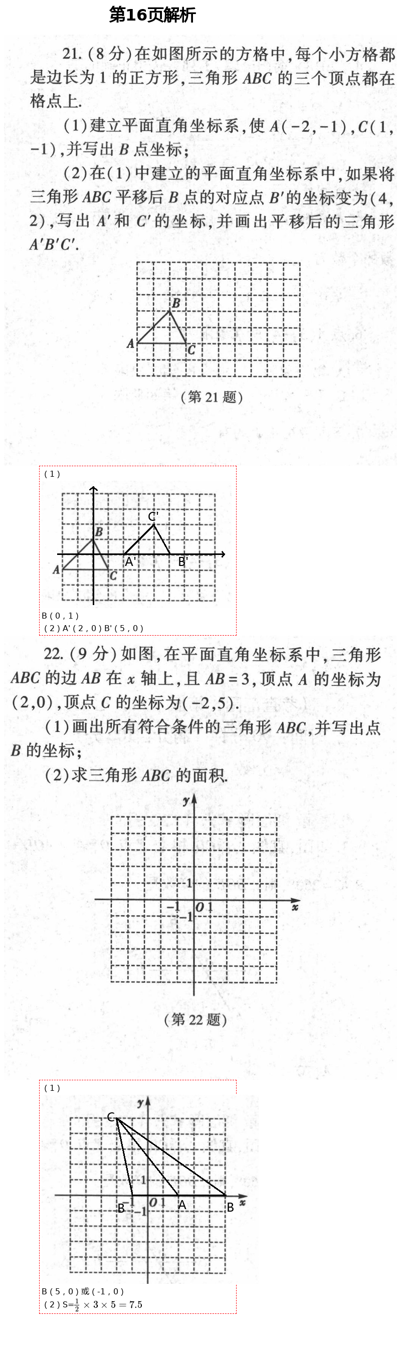 2021年基礎訓練七年級數(shù)學下冊人教版大象出版社 參考答案第32頁