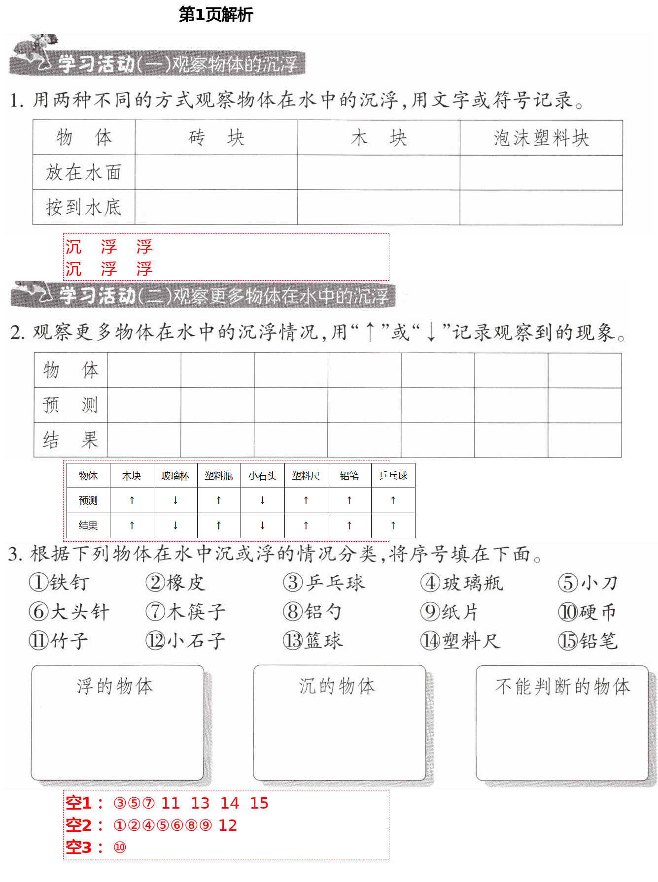 2021年同步练习五年级科学下册教科版升级版浙江教育出版社 第1页