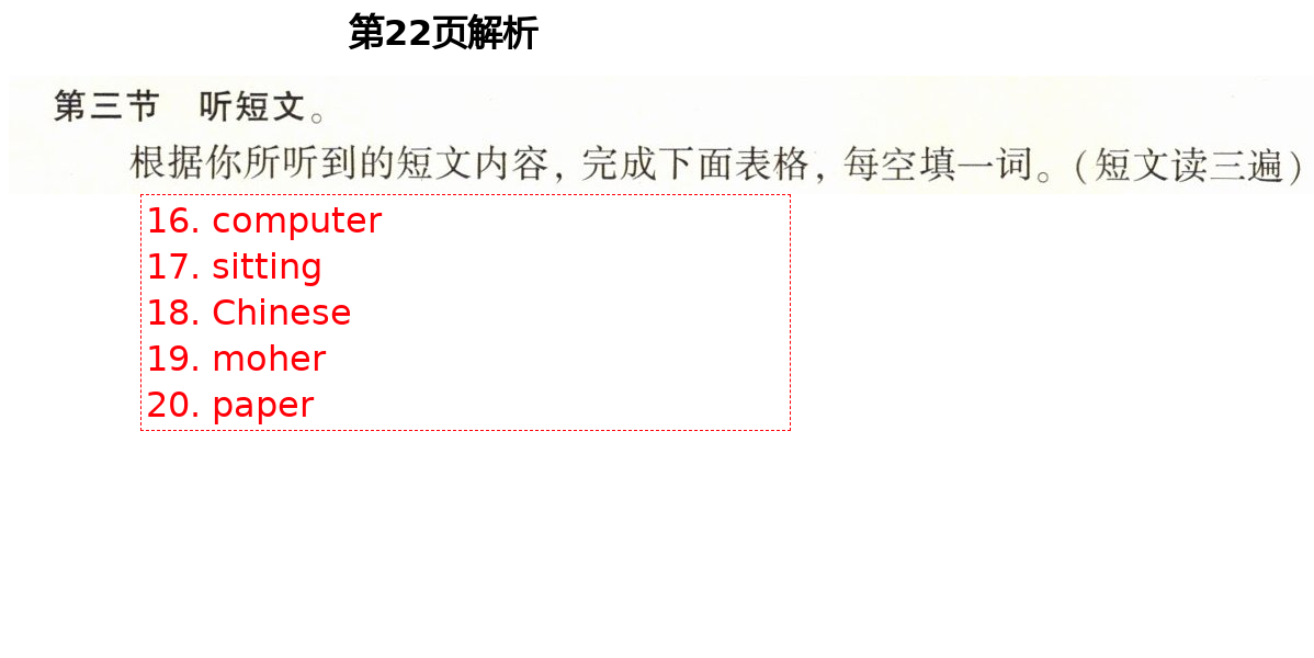 2021年初中英语同步练习加过关测试八年级英语下册仁爱版 第22页