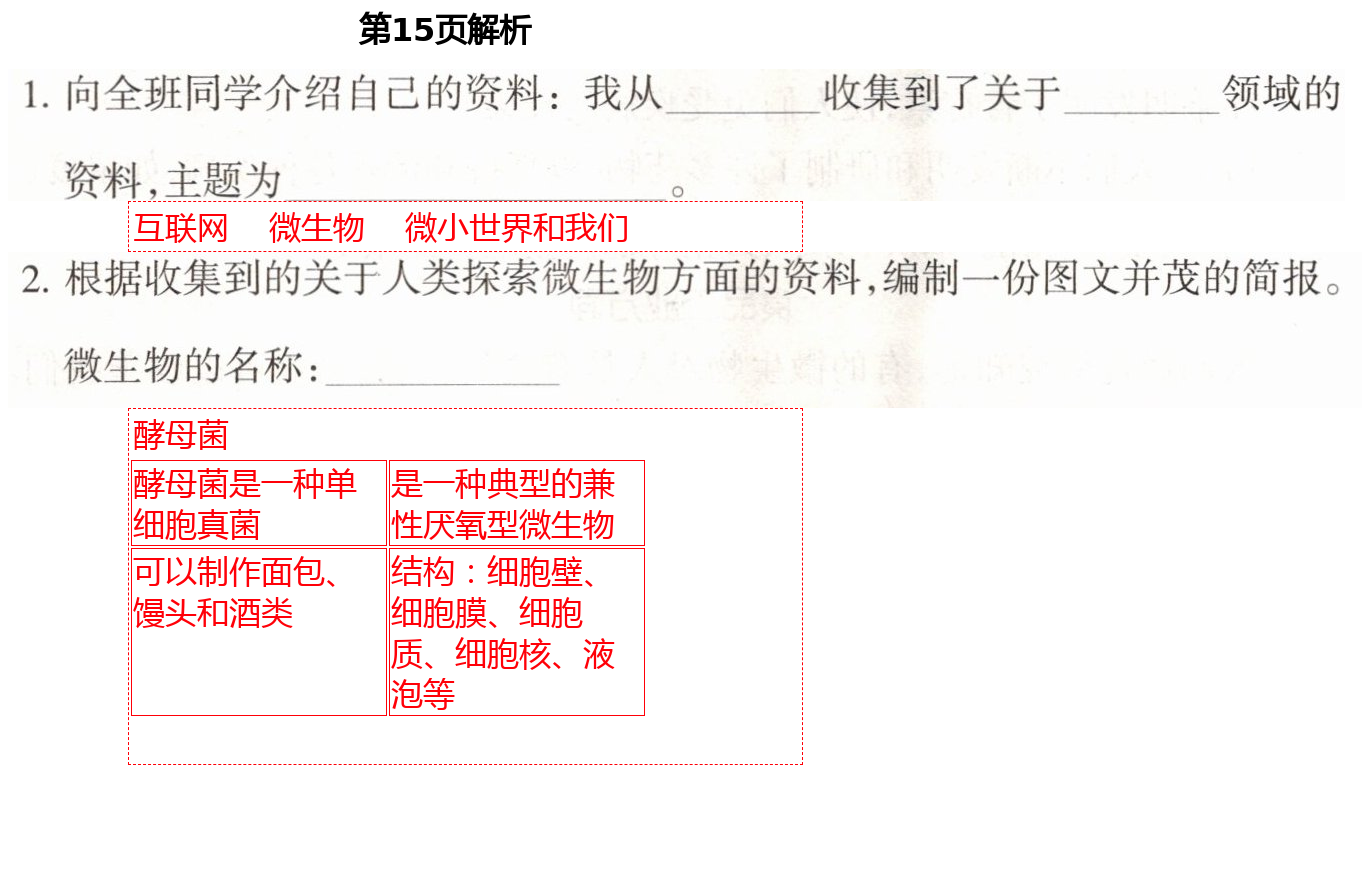 2021年导学新作业六年级科学下册教科版 第15页