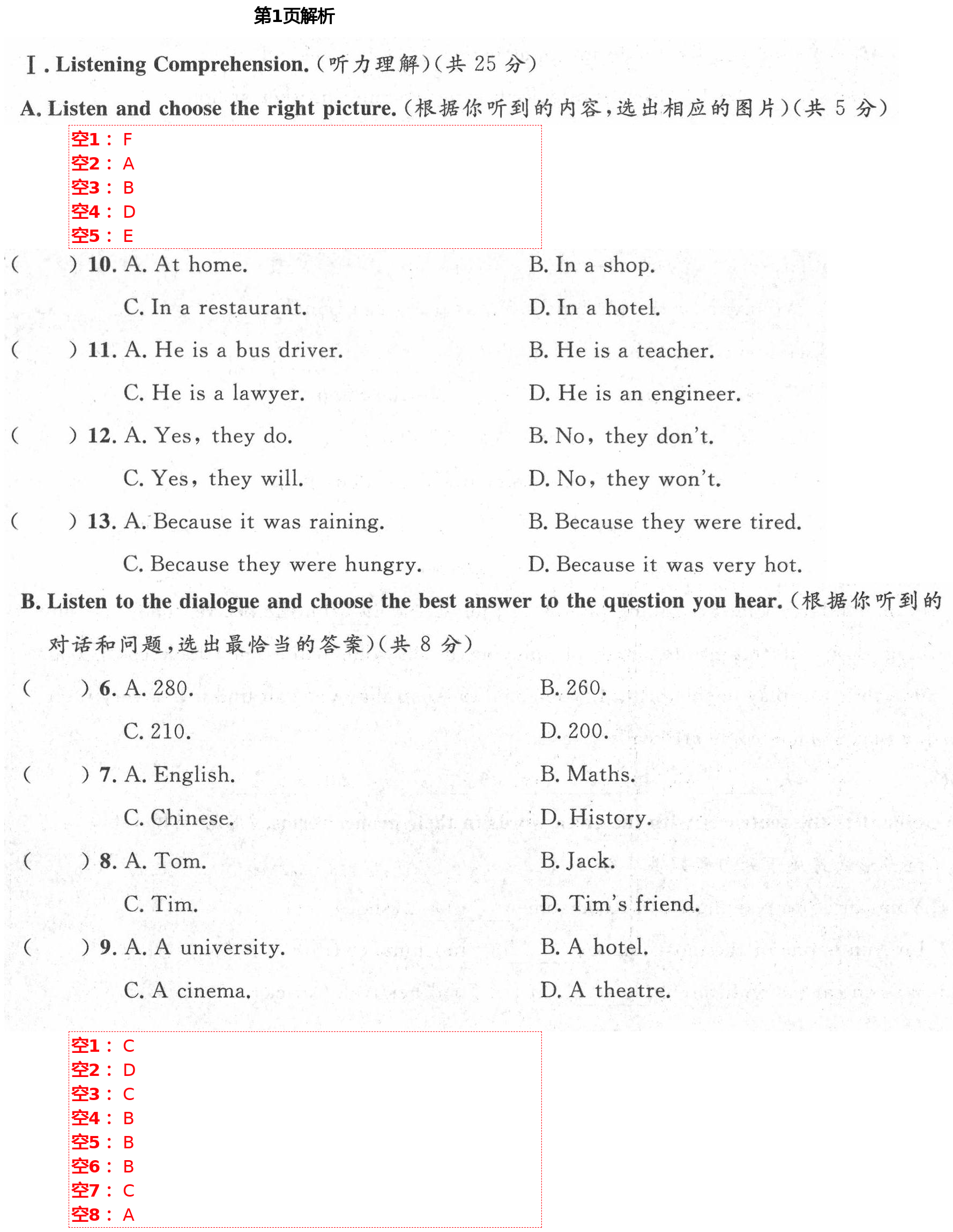 2021年導(dǎo)學(xué)先鋒七年級英語下冊滬教版54制 第1頁