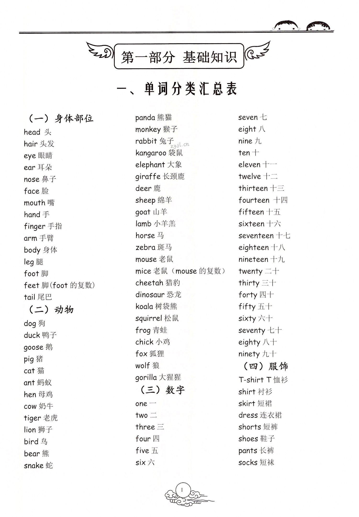 2022年小學(xué)畢業(yè)班總復(fù)習(xí)寧波出版社六年級(jí)英語(yǔ) 第1頁(yè)