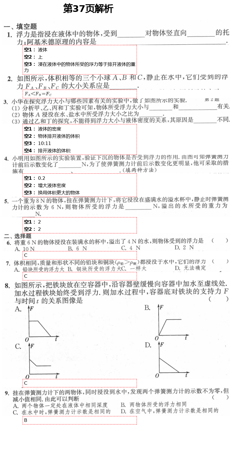 2021年多維互動(dòng)提優(yōu)課堂八年級(jí)物理下冊(cè)蘇科版 第37頁(yè)