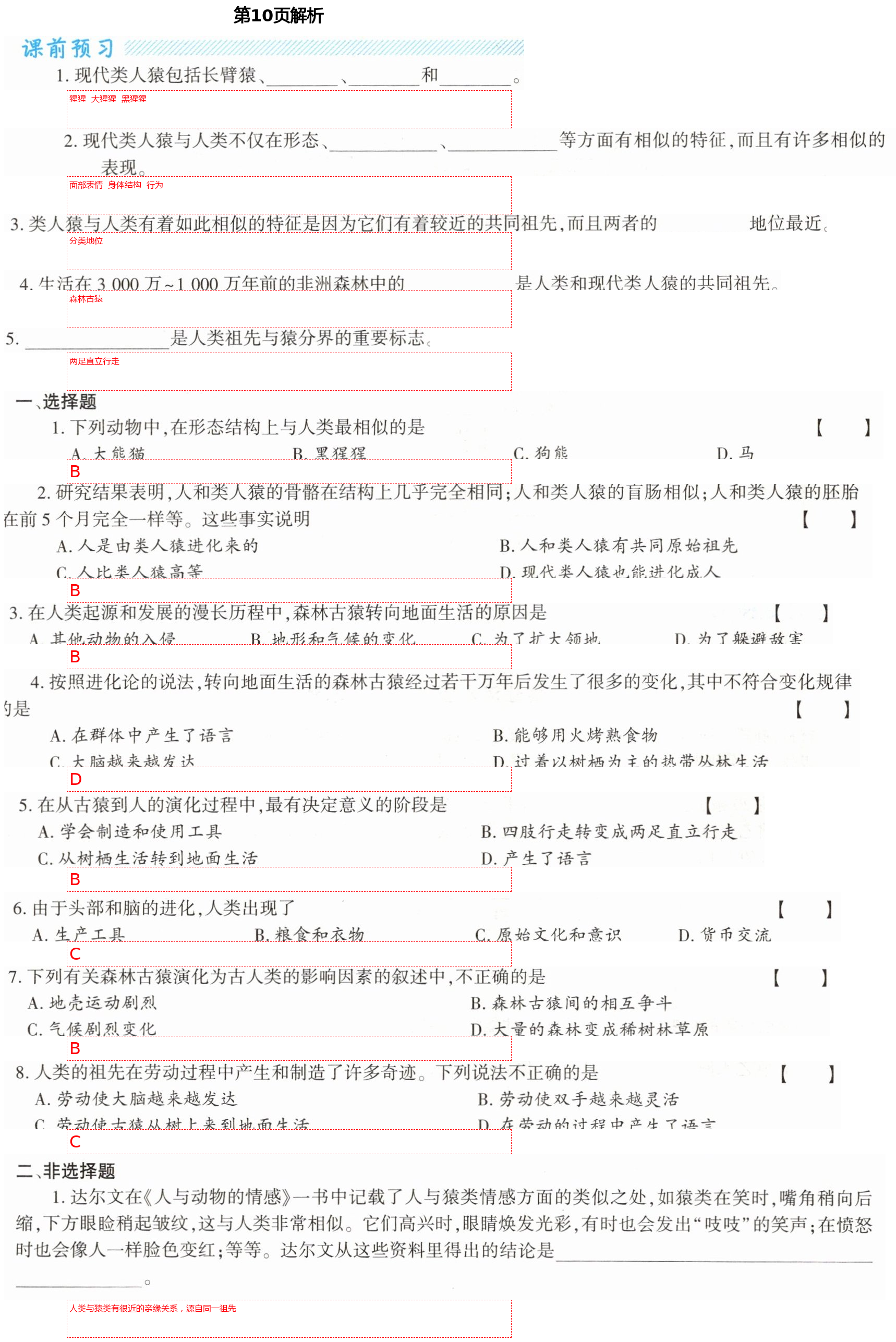 2021年基础训练八年级生物下册北师大版大象出版社 第10页