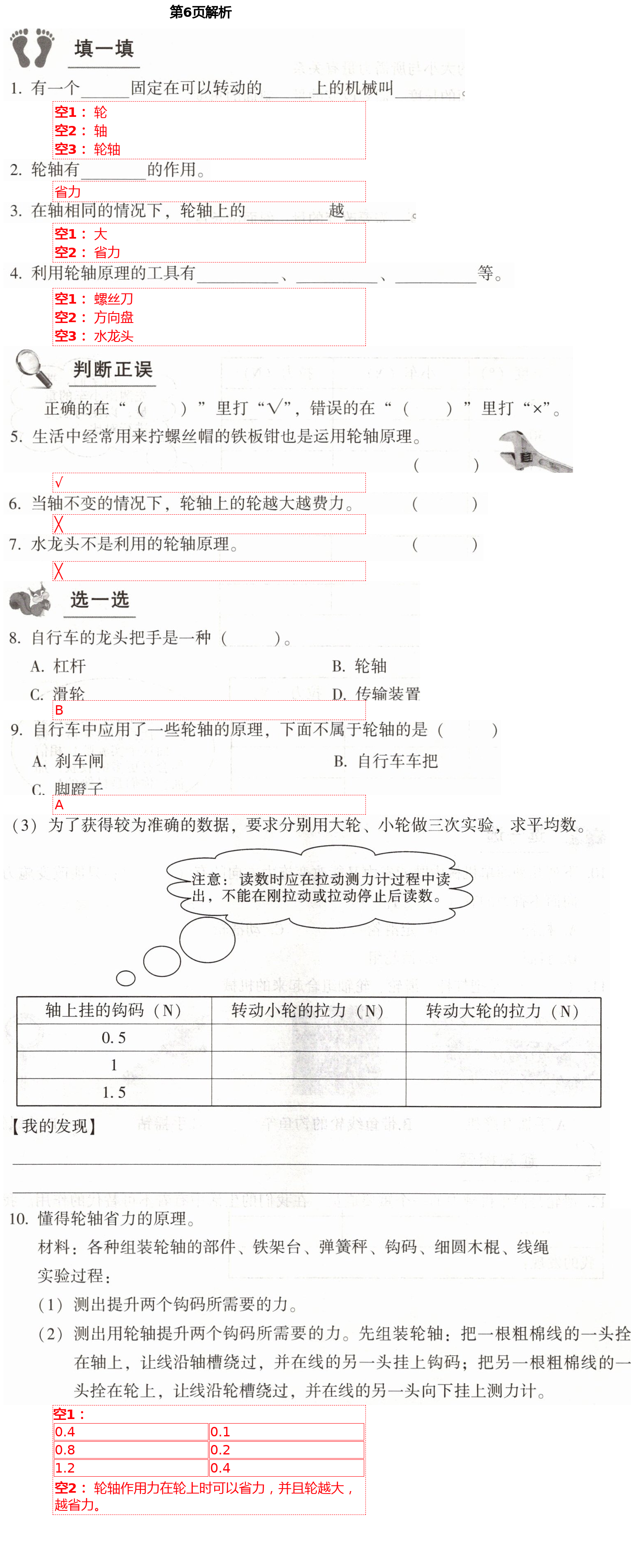 2021年學(xué)生課程精巧訓(xùn)練五年級(jí)科學(xué)下冊(cè)蘇教版 第6頁(yè)