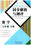 2023年人教金学典同步解析与测评六年级数学下册人教版云南专版