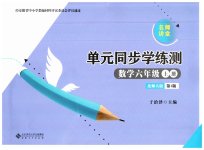 2023年名师讲堂单元同步学练测六年级数学上册北师大版