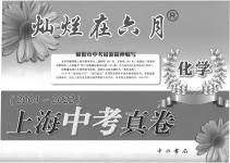 2023年灿烂在六月上海中考真卷化学