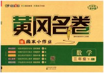 2023年黄冈名卷三年级数学下册人教版