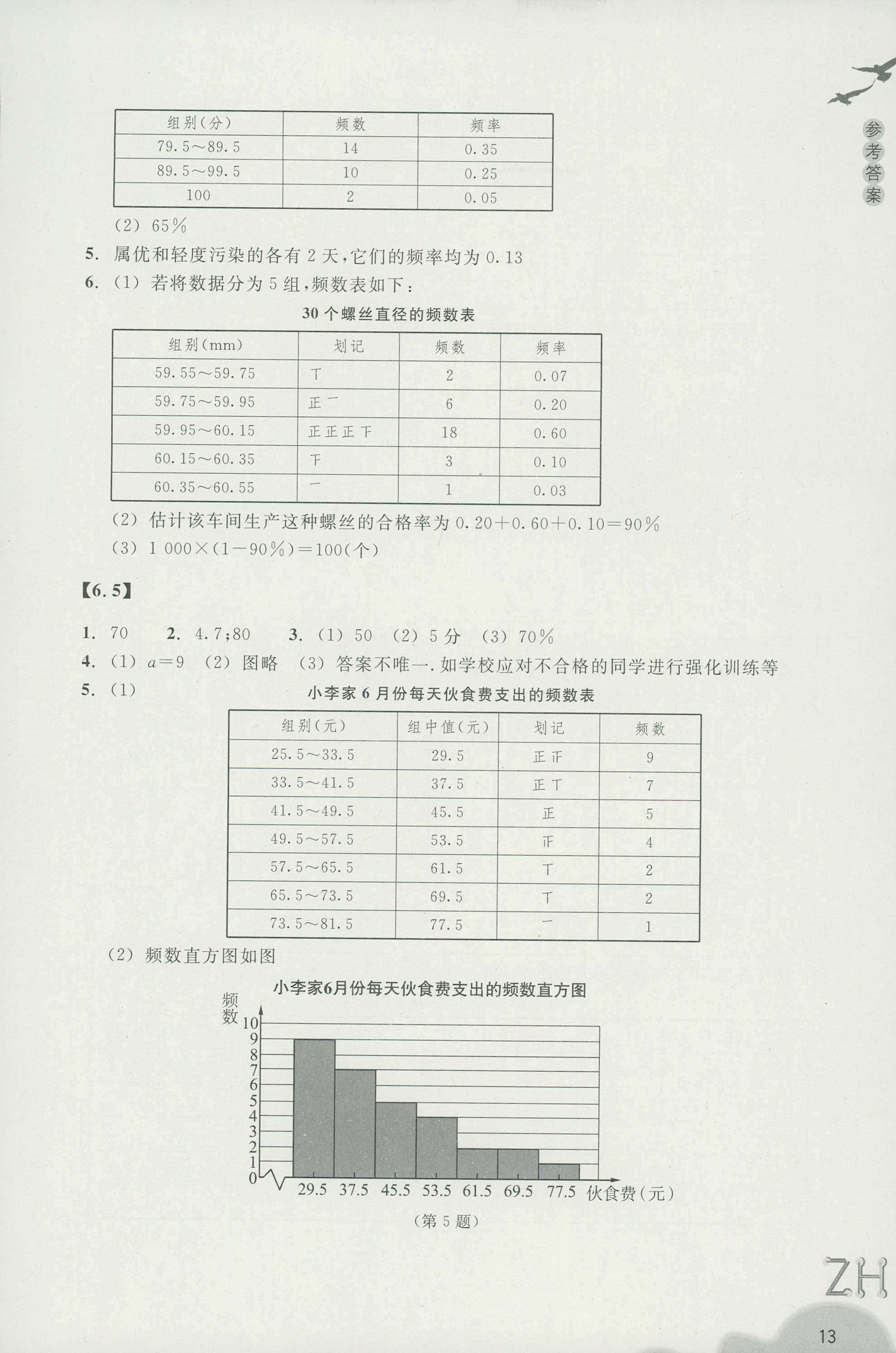 作业本1 第13页