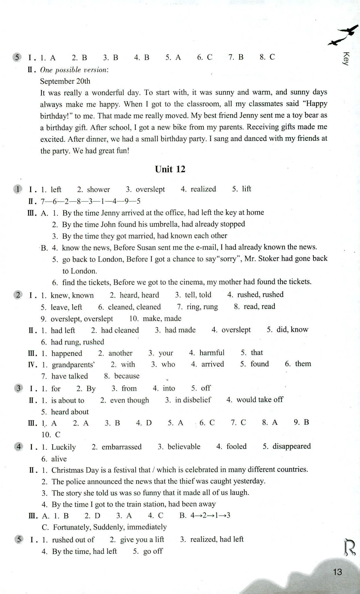 義務(wù)教育教材 英語作業(yè)本 第13頁