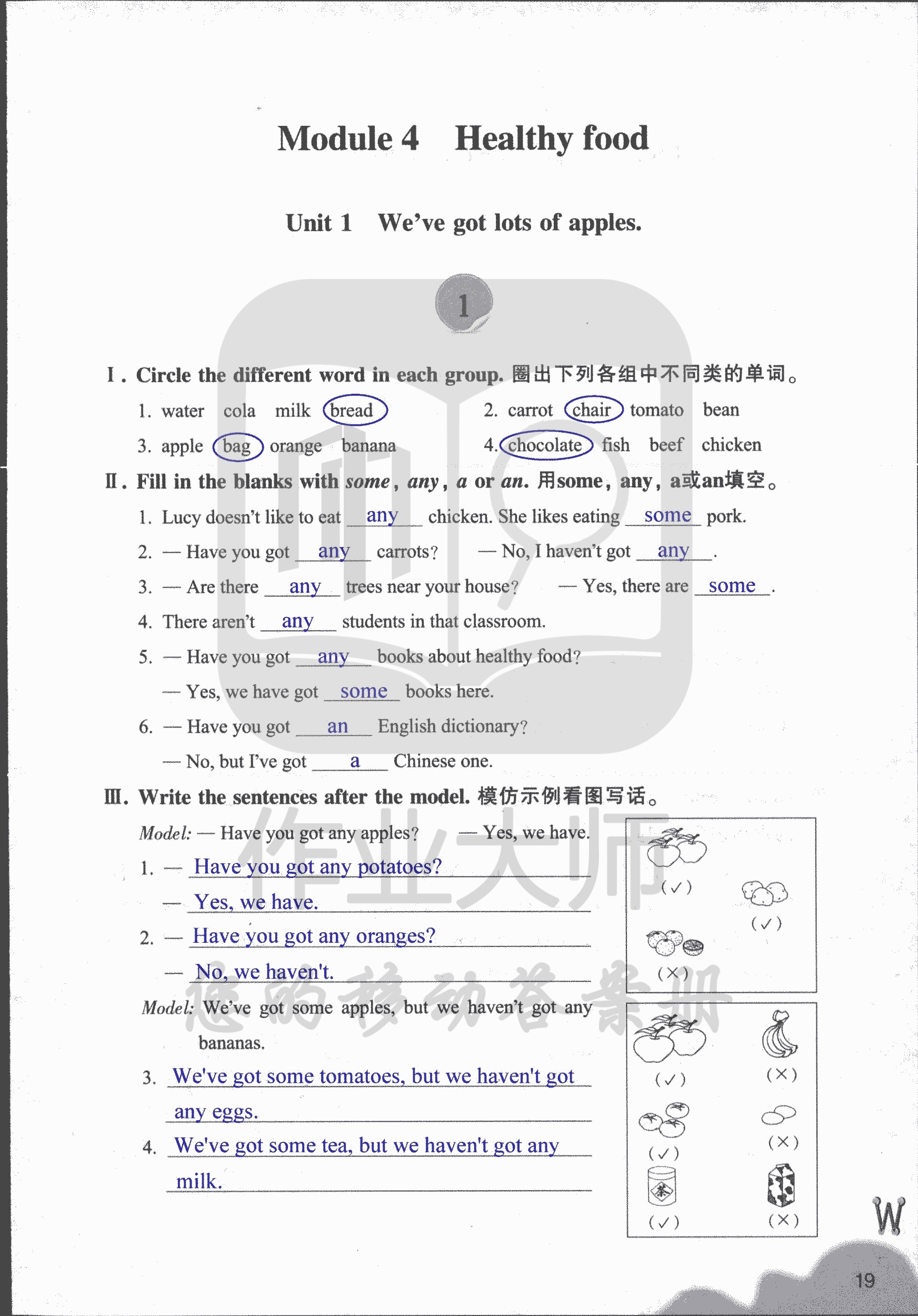 作業(yè)本① 第19頁(yè)