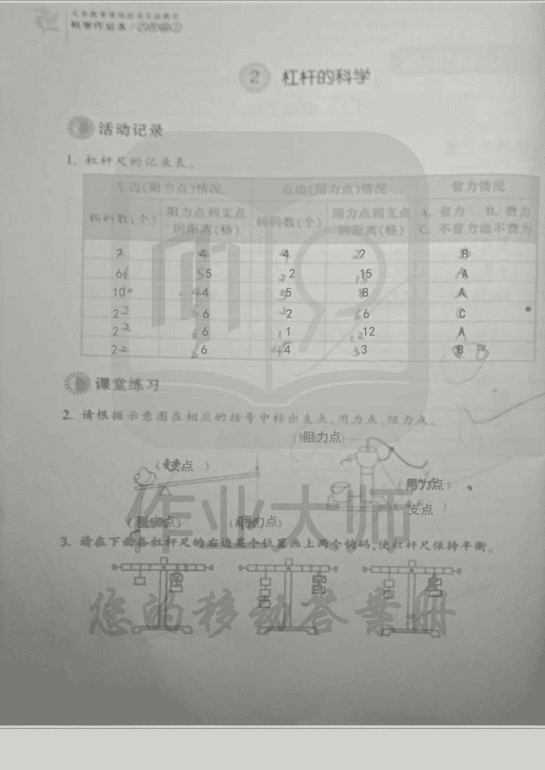 科學(xué)作業(yè)本 第2頁(yè)