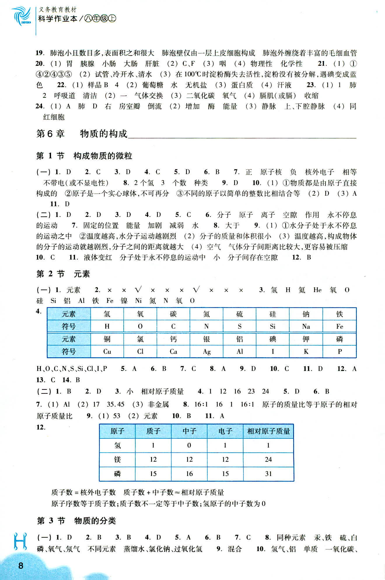 作業(yè)本 第8頁