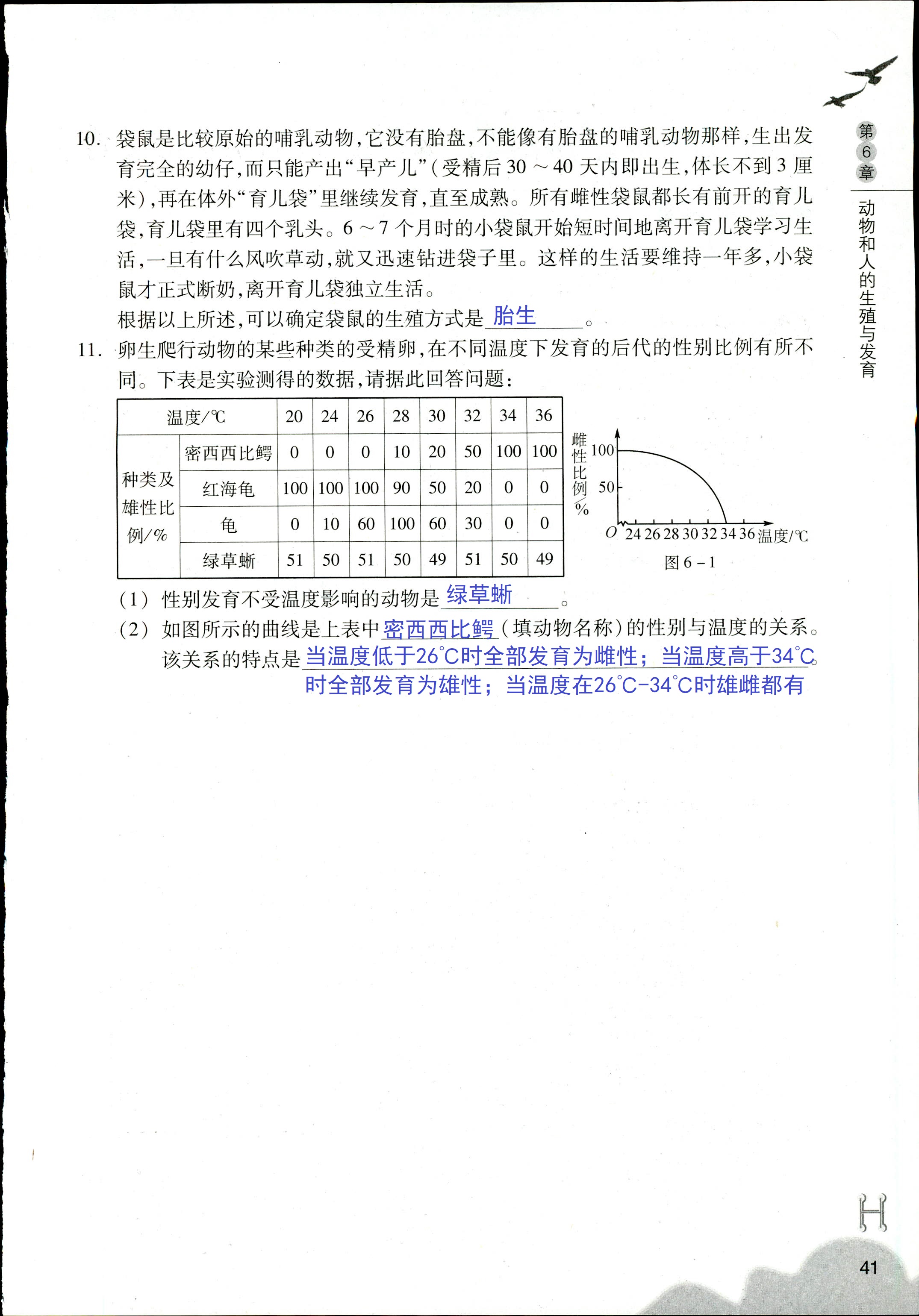 作业本 第41页