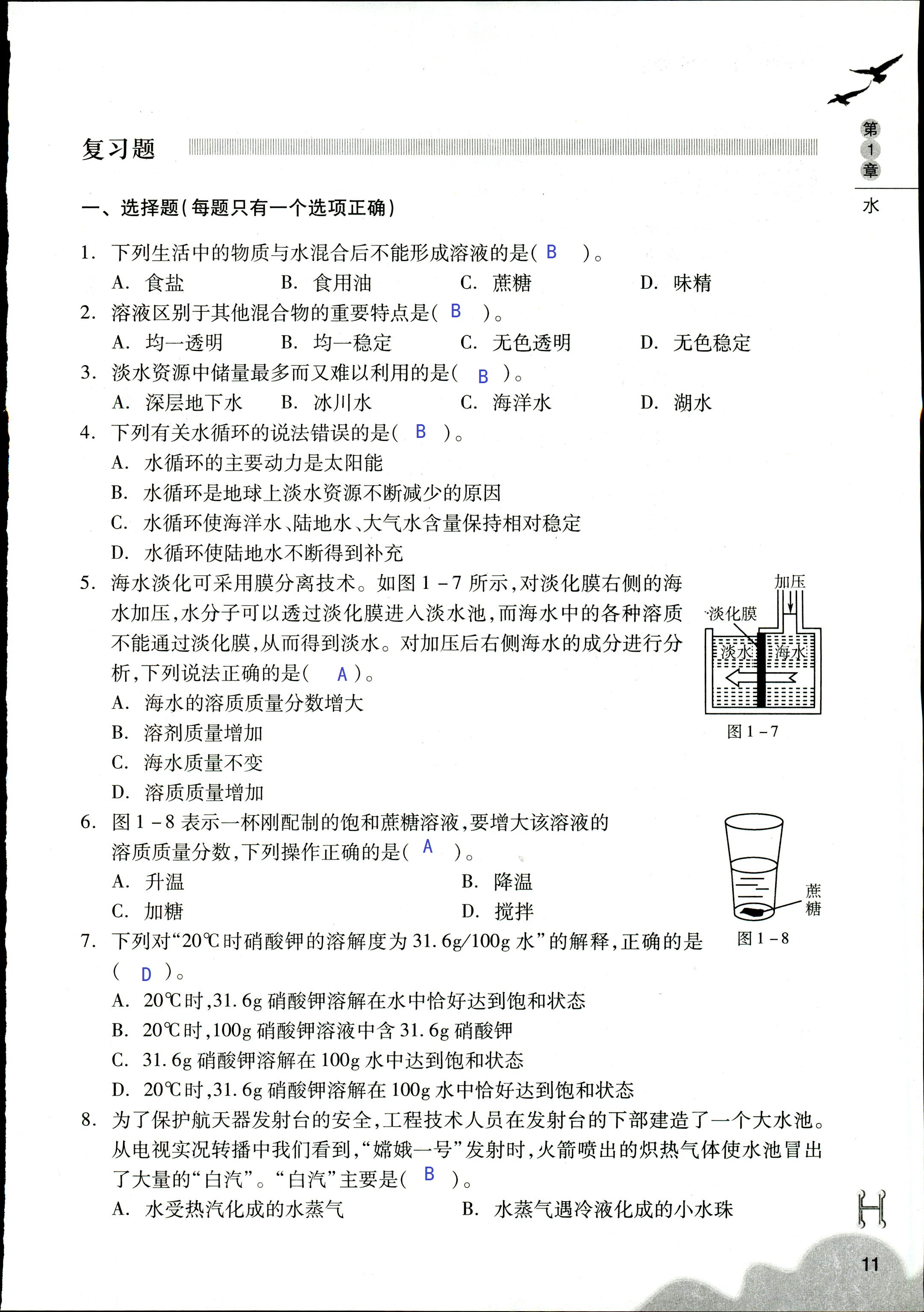 作业本 第11页