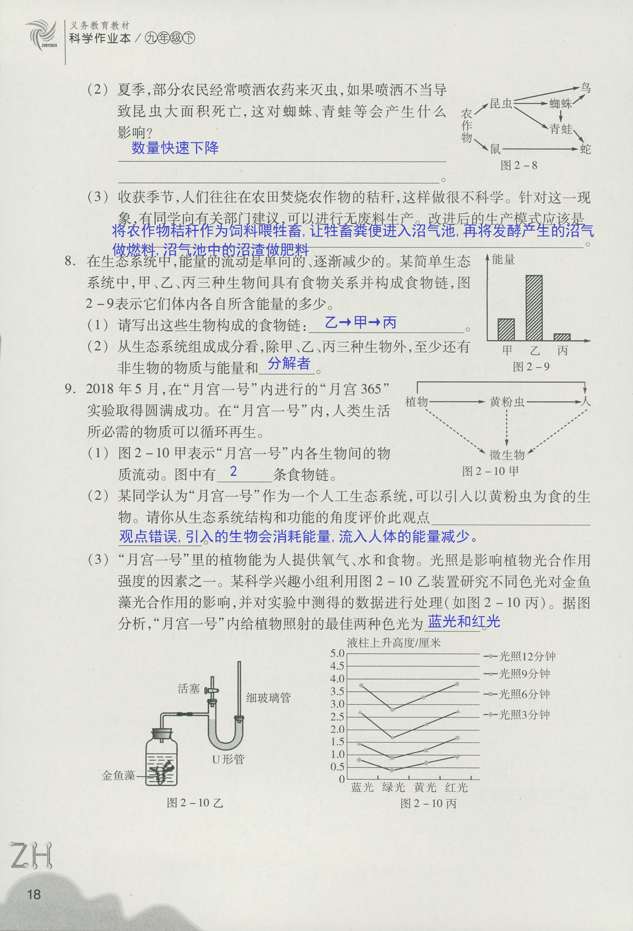 作业本B 第18页